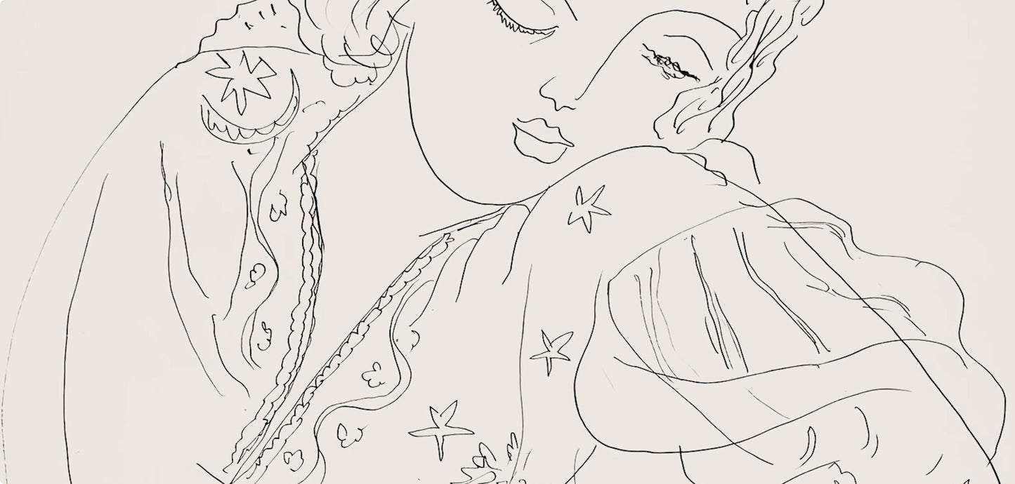 Henri Matisse, Srie I, Var. 8 (Duthuit 9), Henri Matisse, Dessins, Thmes Et Variations, Lithograph