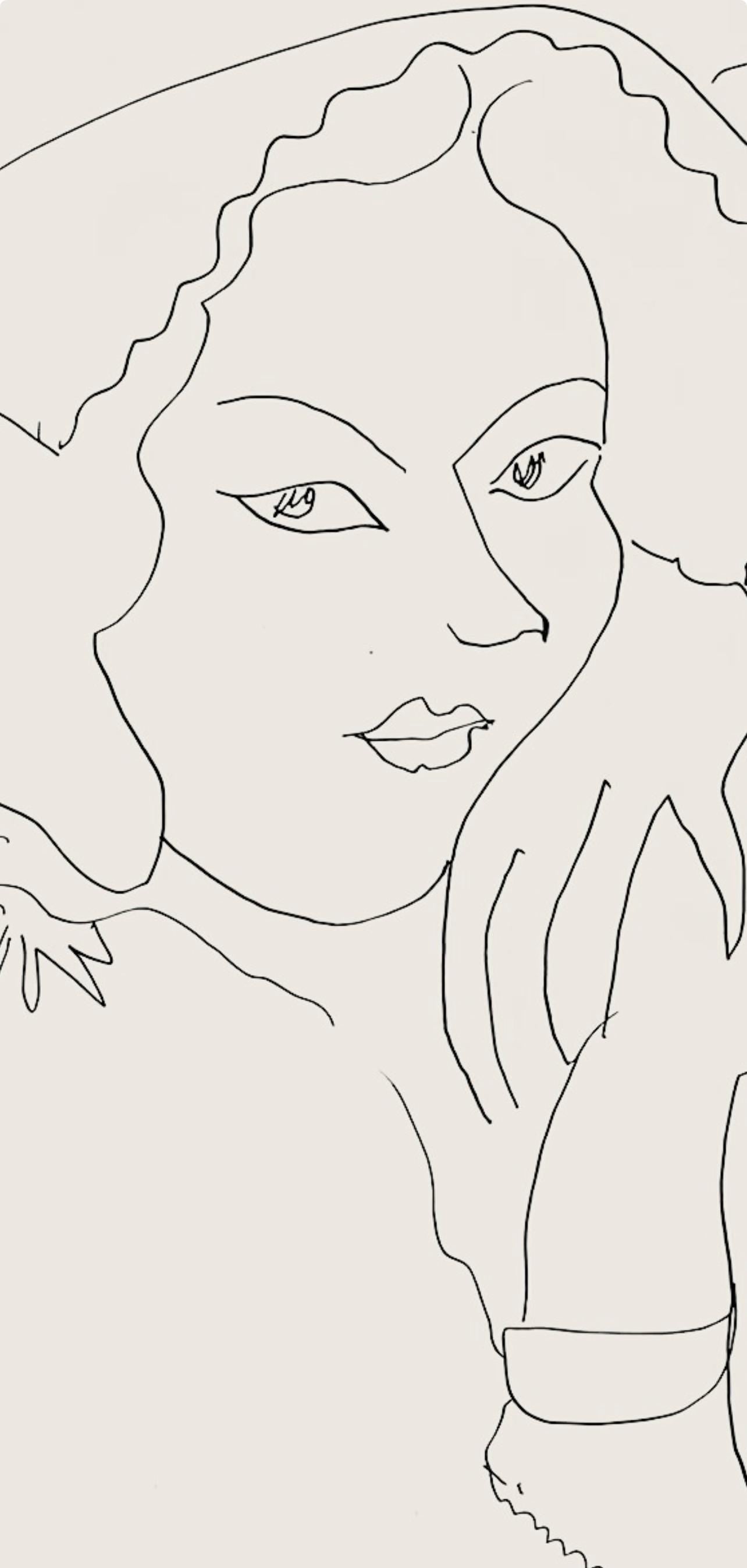Henri Matisse, Srie I, Var. 9 (Duthuit 9), Henri Matisse, Dessins, Thmes Et Variations, Lithograph