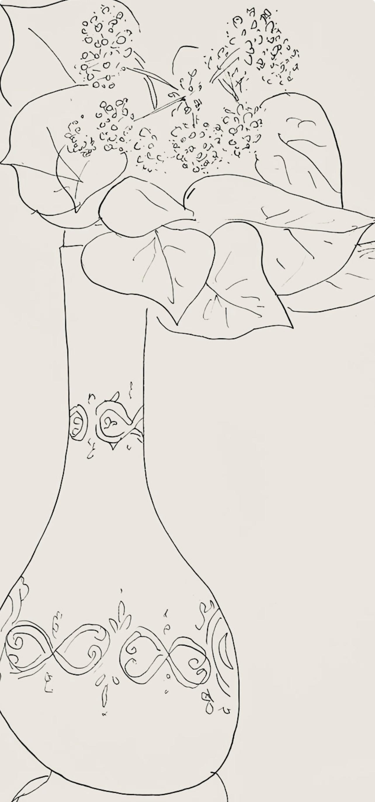 Henri Matisse, Srie J, Var. 1 (Duthuit 9), Henri Matisse, Dessins, Thmes Et Variations, Lithograph