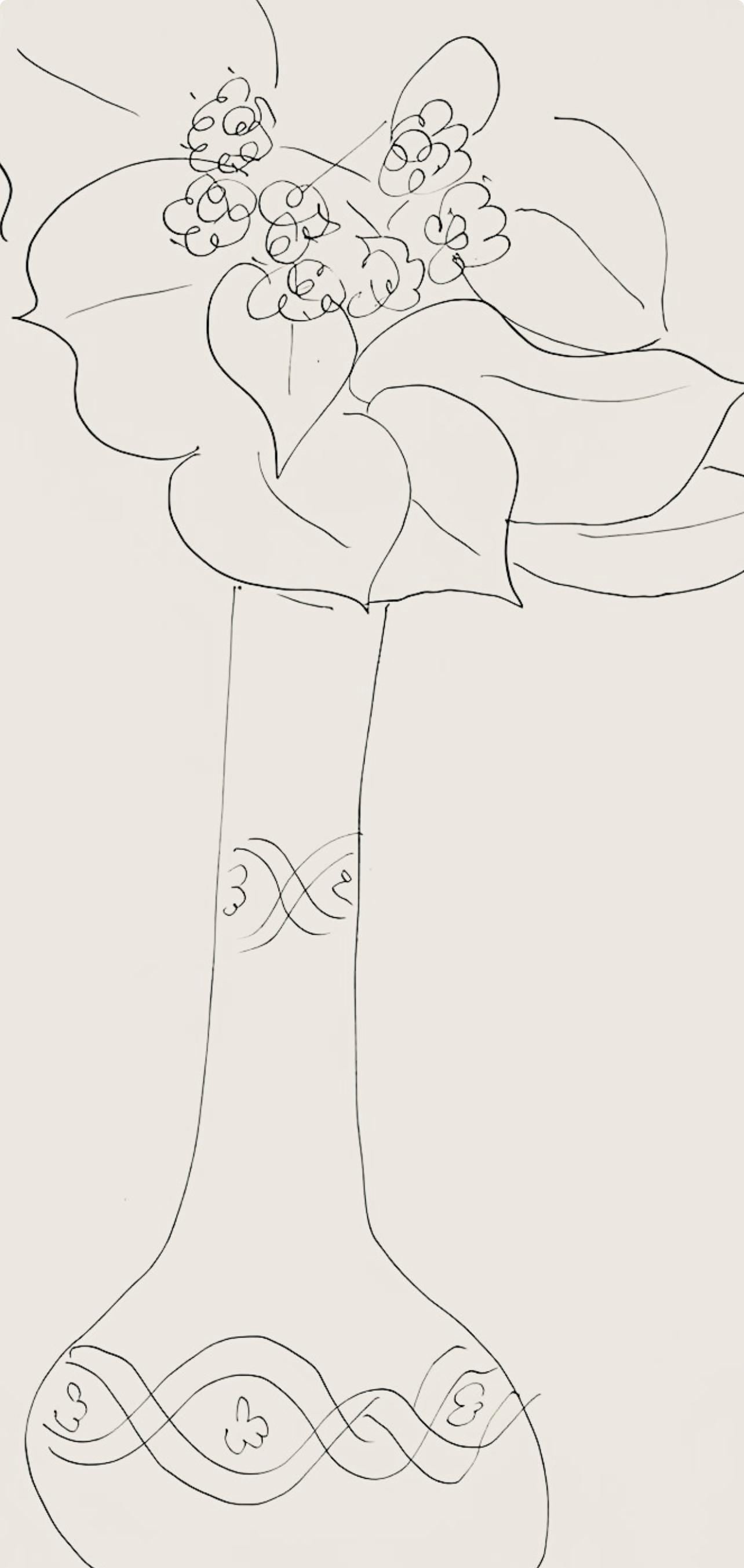 Henri Matisse, Srie J, Var. 3 (Duthuit 9), Henri Matisse, Dessins, Thmes Et Variations, Lithograph