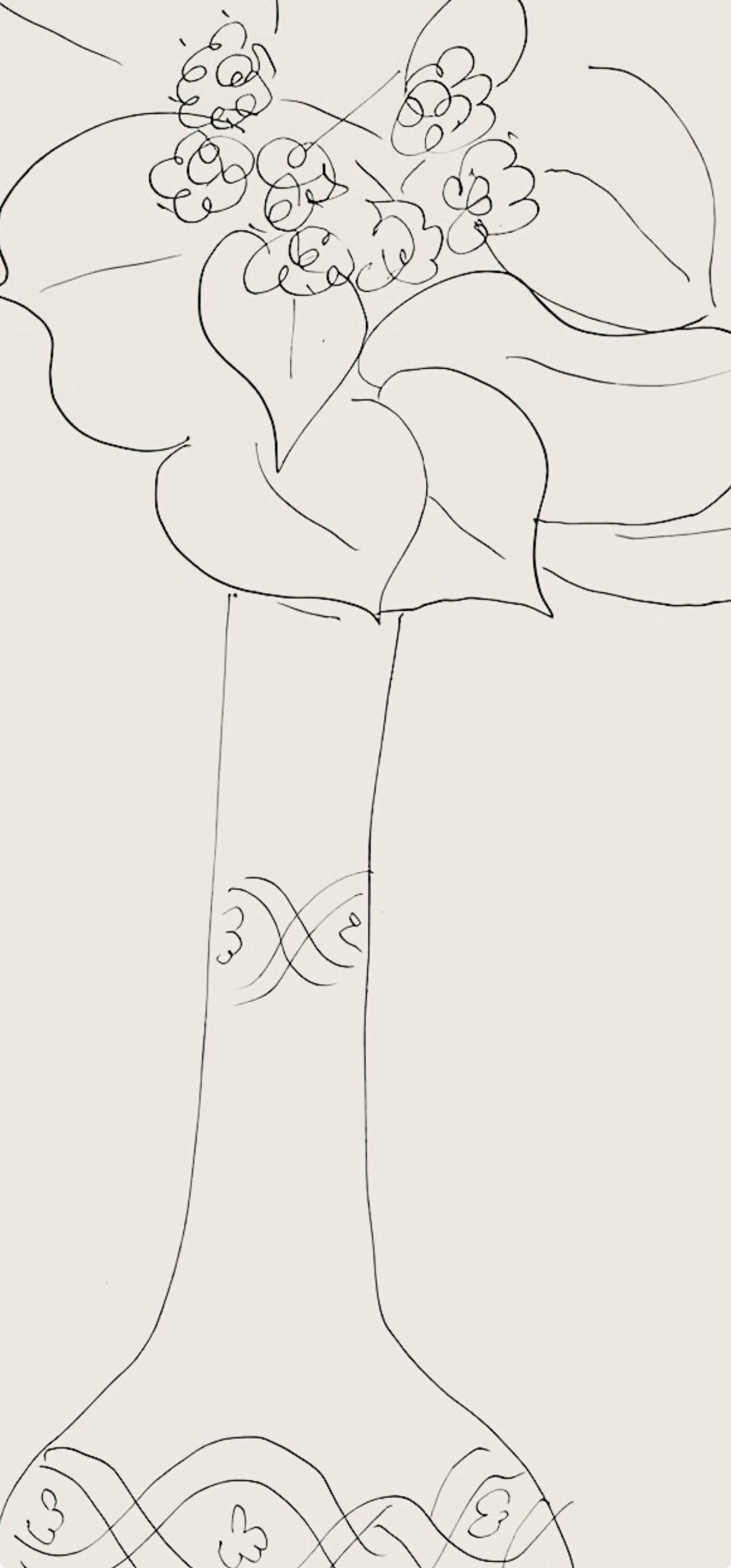 Henri Matisse, Srie J, Var. 3 (Duthuit 9), Henri Matisse, Dessins, Thmes Et Variations, Lithograph