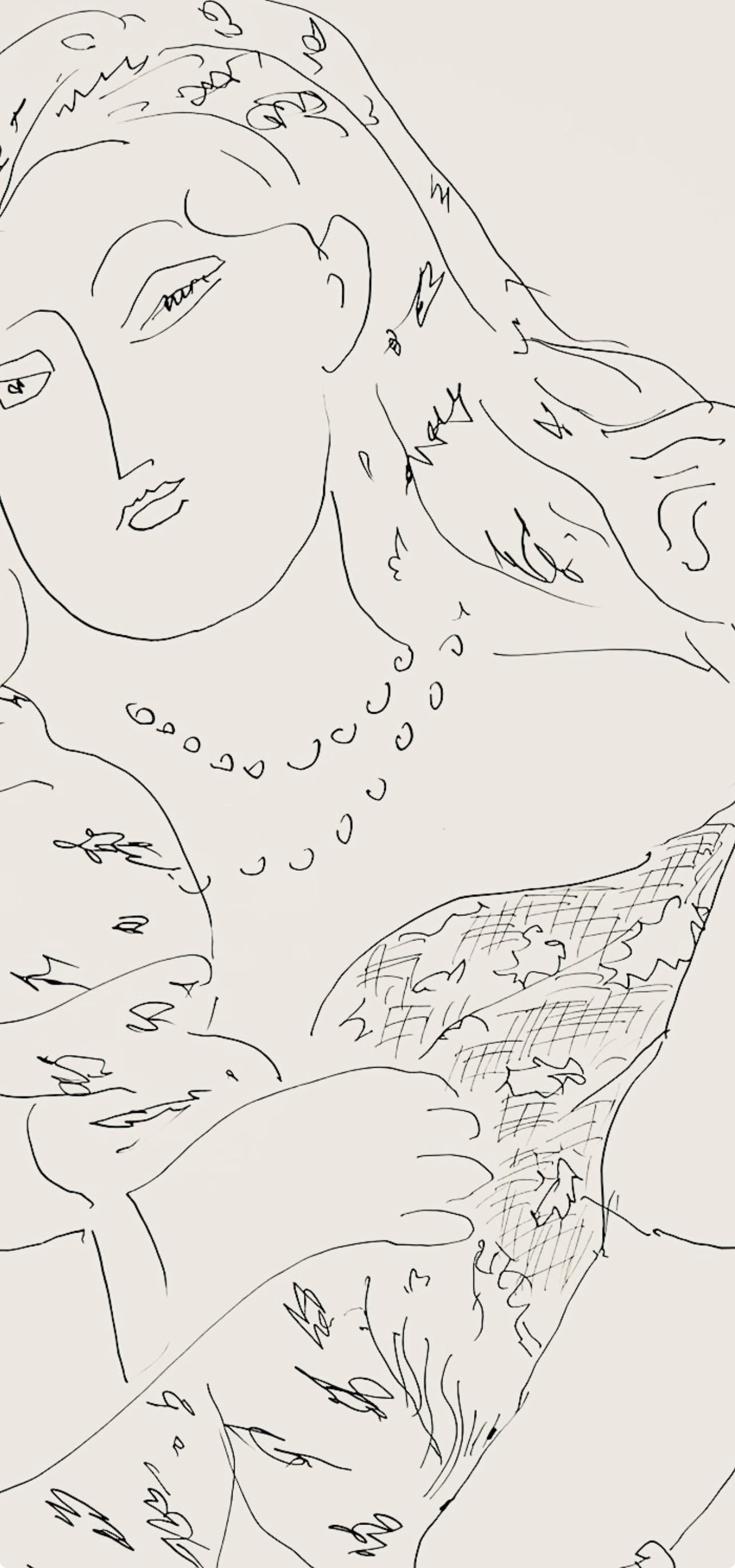 Henri Matisse, Srie K, Var. 6 (Duthuit 9), Henri Matisse, Dessins, Thmes Et Variations, Lithograph