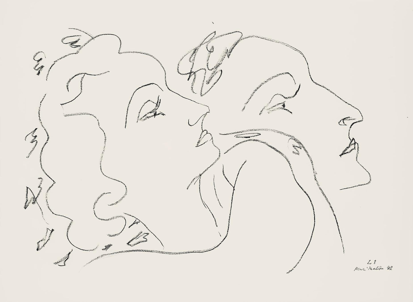 Henri Matisse, Srie Z, Var. 3 (Duthuit 9), Henri Matisse, Dessins, Thmes Et Variations, Lithograph