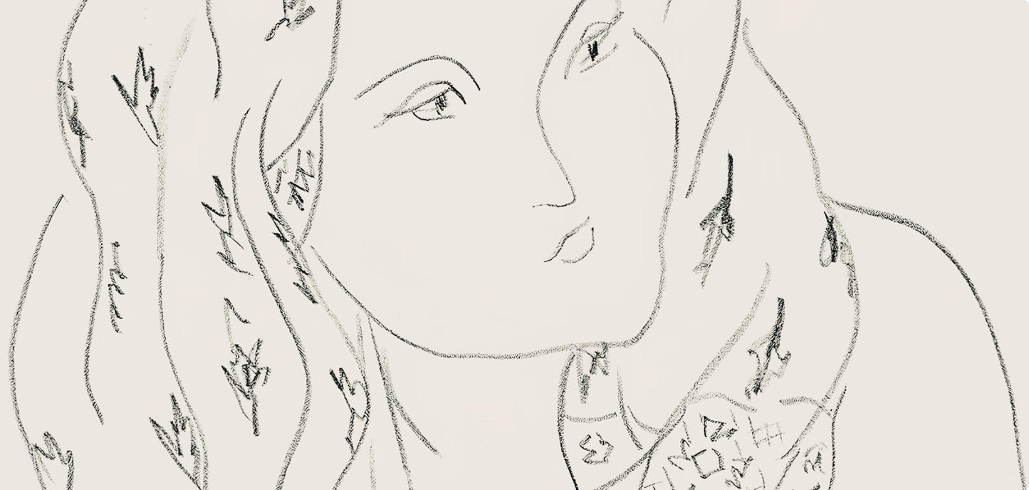 Henri Matisse, Srie L, Var. 12 (Duthuit 9), Henri Matisse, Dessins, Thmes Et Variations, Lithograph