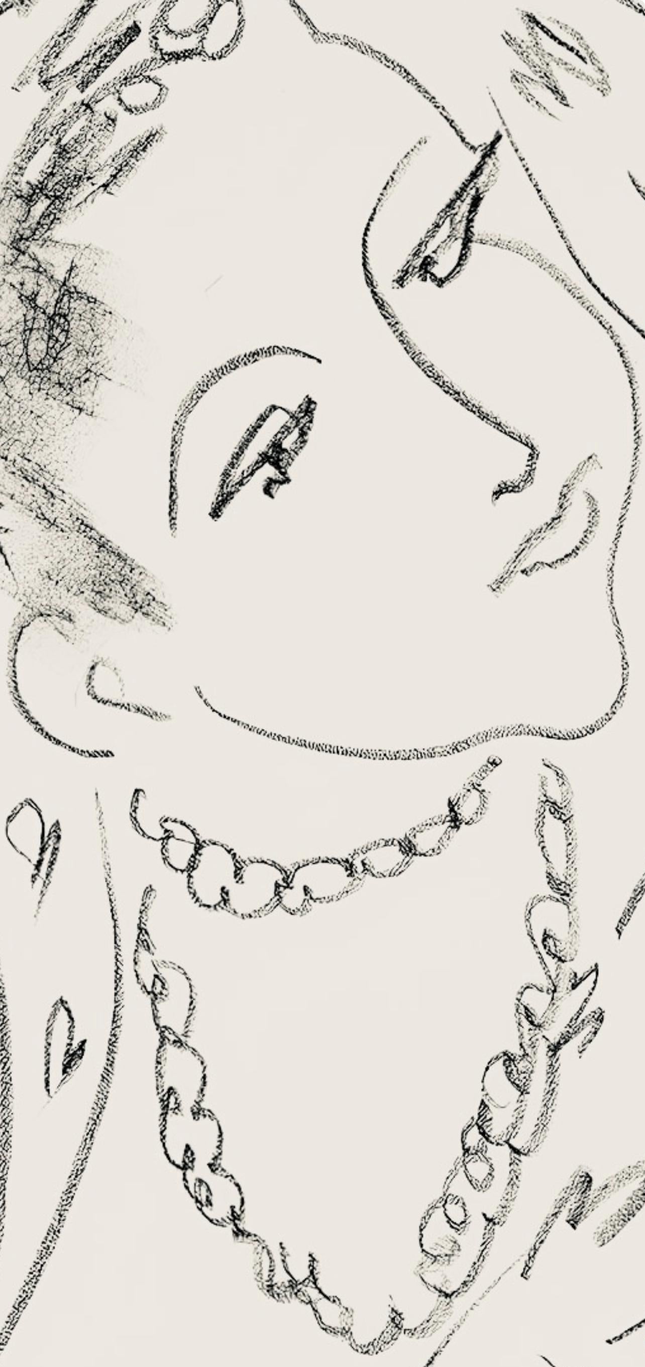 Henri Matisse, Srie L, Var. 16 (Duthuit 9), Henri Matisse, Dessins, Thmes Et Variations, Lithograph