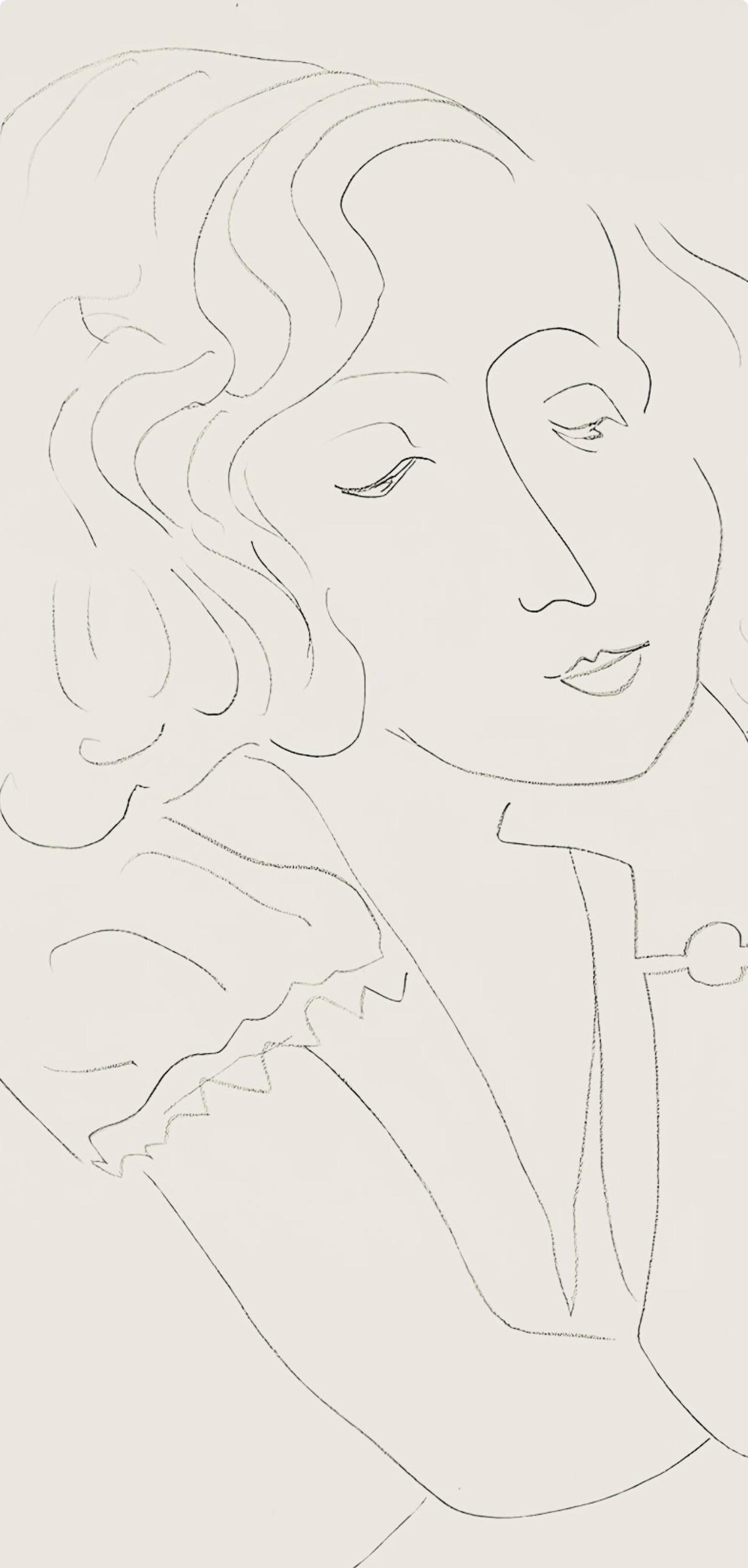 Henri Matisse, Srie O, Var. 6 (Duthuit 9), Henri Matisse, Dessins, Thmes Et Variations, Lithograph