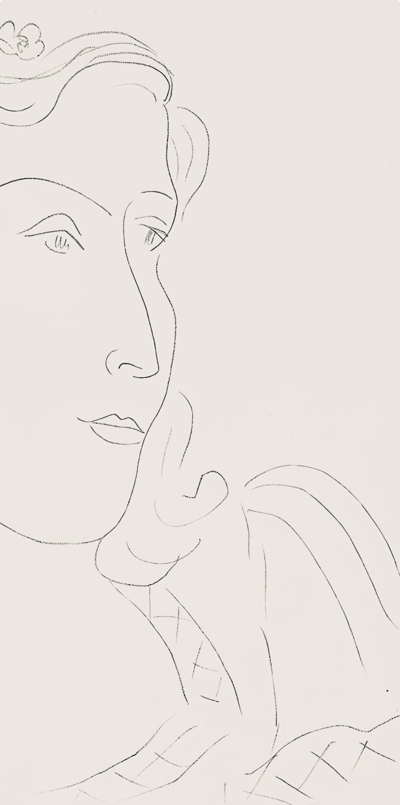 Henri Matisse, Srie O, Var. 12 (Duthuit 9), Henri Matisse, Dessins, Thmes Et Variations, Lithograph