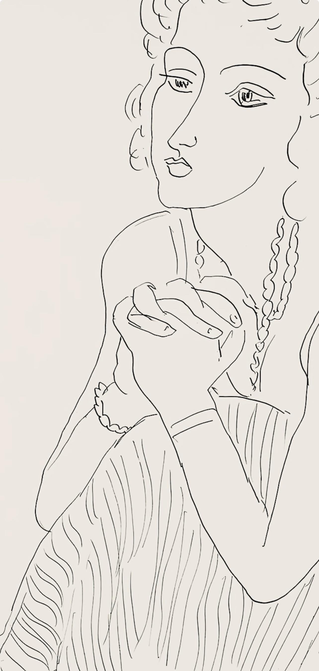 Henri Matisse, Srie P, Var. 5 (Duthuit 9), Henri Matisse, Dessins, Thmes Et Variations, Lithograph