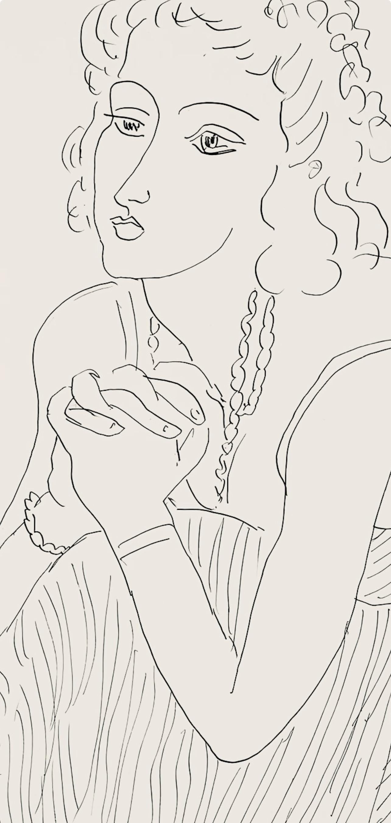 Henri Matisse, Srie P, Var. 5 (Duthuit 9), Henri Matisse, Dessins, Thmes Et Variations, Lithograph