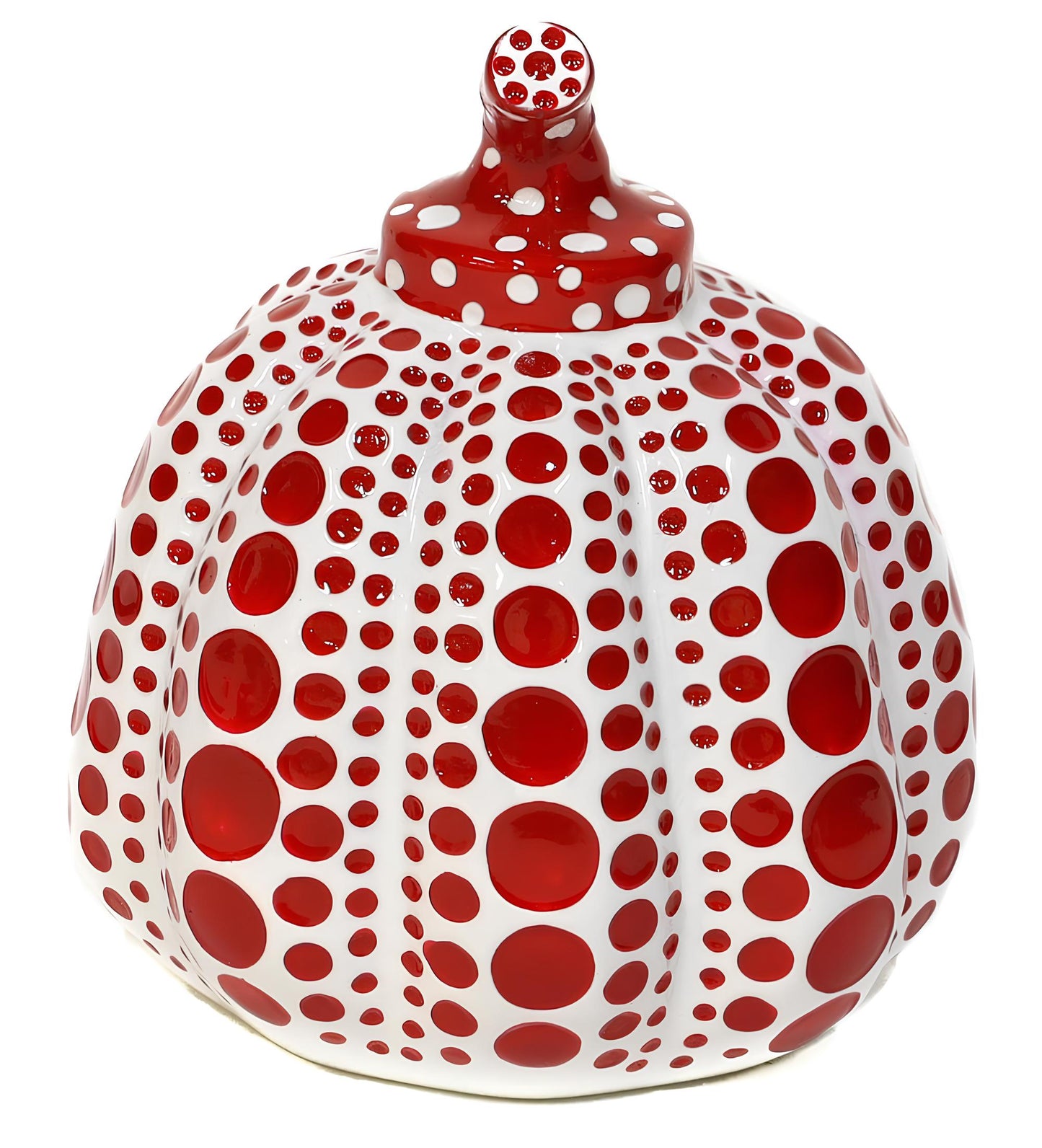 Yayoi Kusama ?? ??, Pumpkin, Red/White, Cast Resin Sculpture
