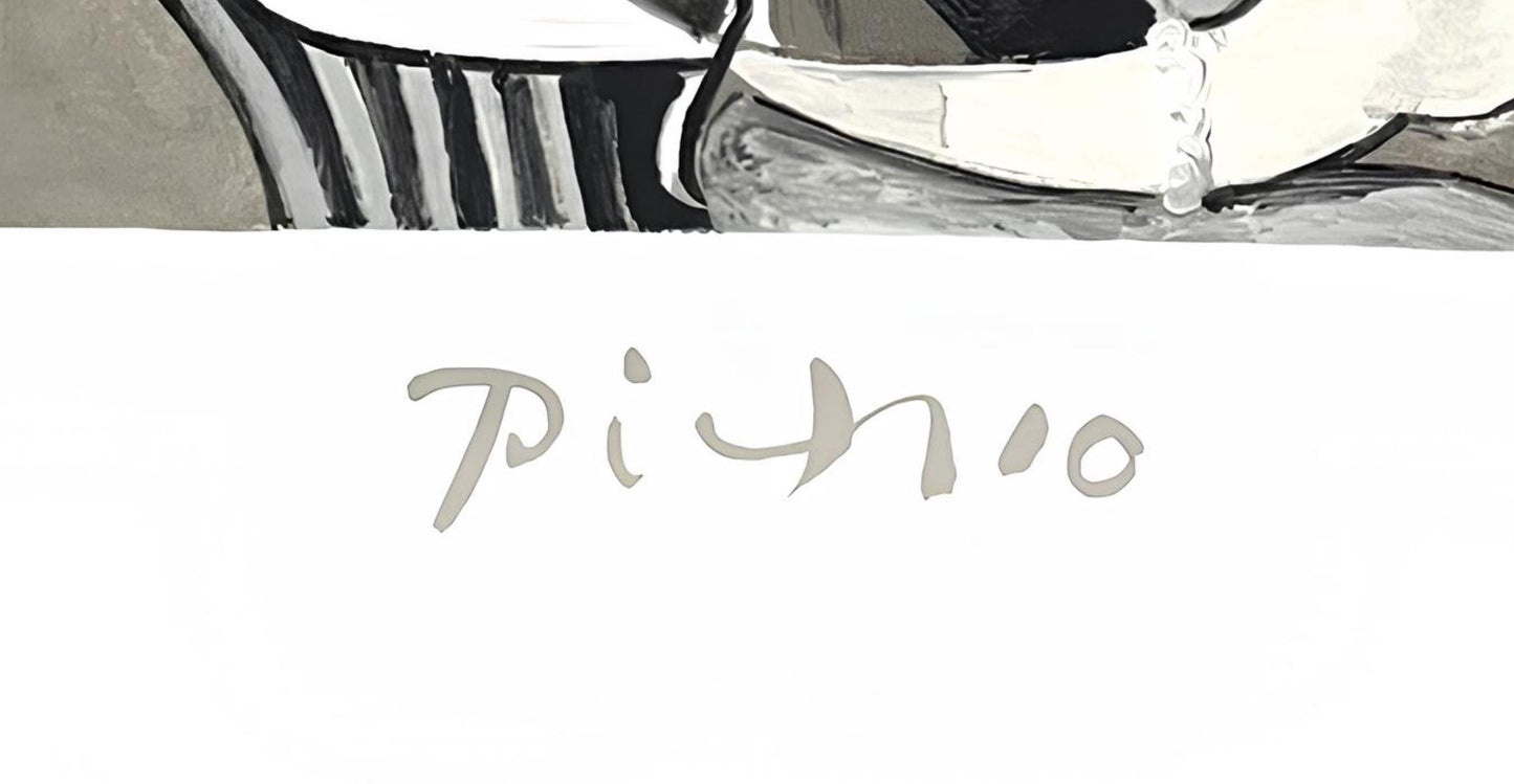 Pablo Picasso, Femme Accoude Au Fauteuil, Marina Picasso Collection, Official Lithograph