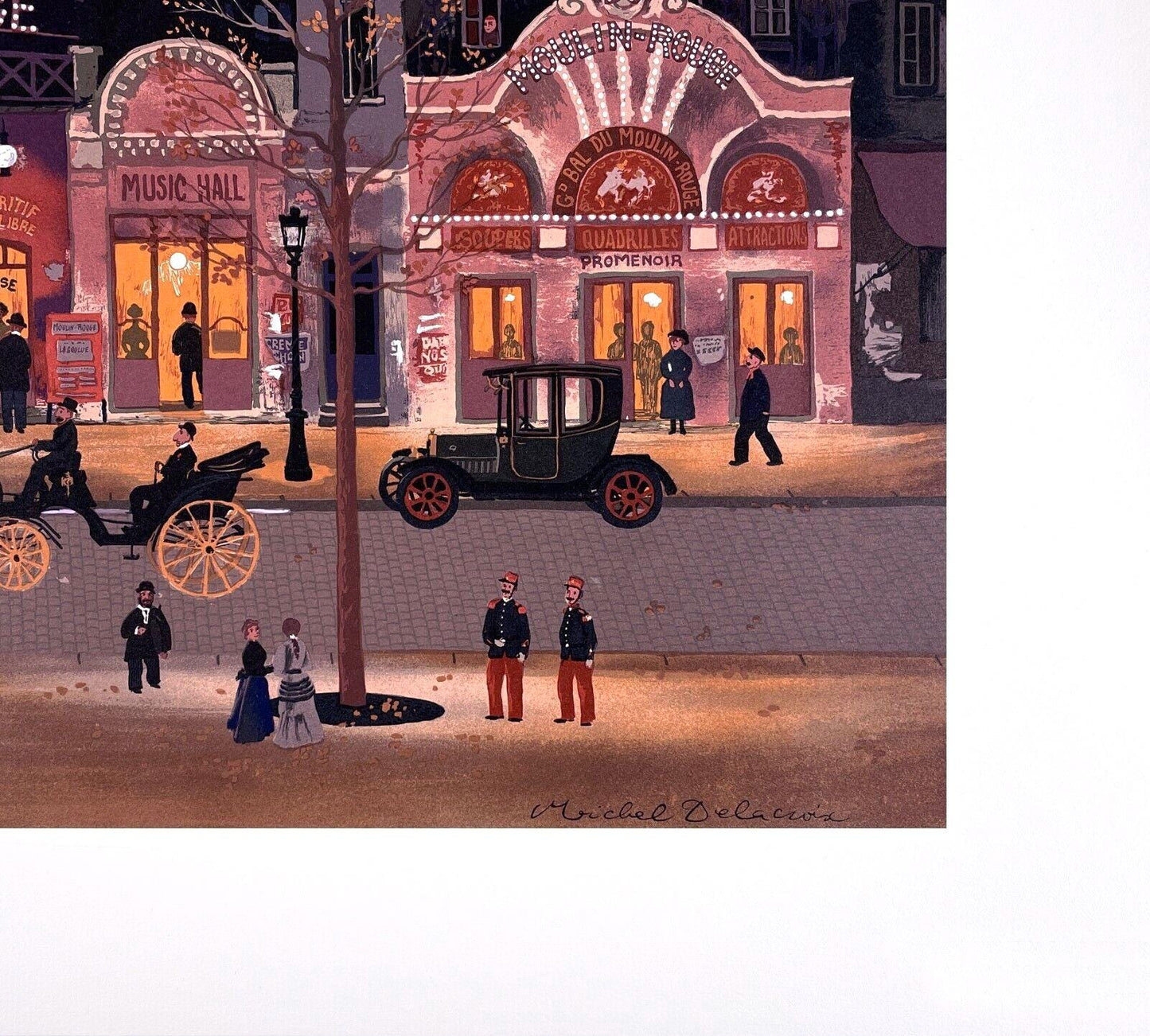 Michel Delacroix, Le Moulin Rouge, Lithograph