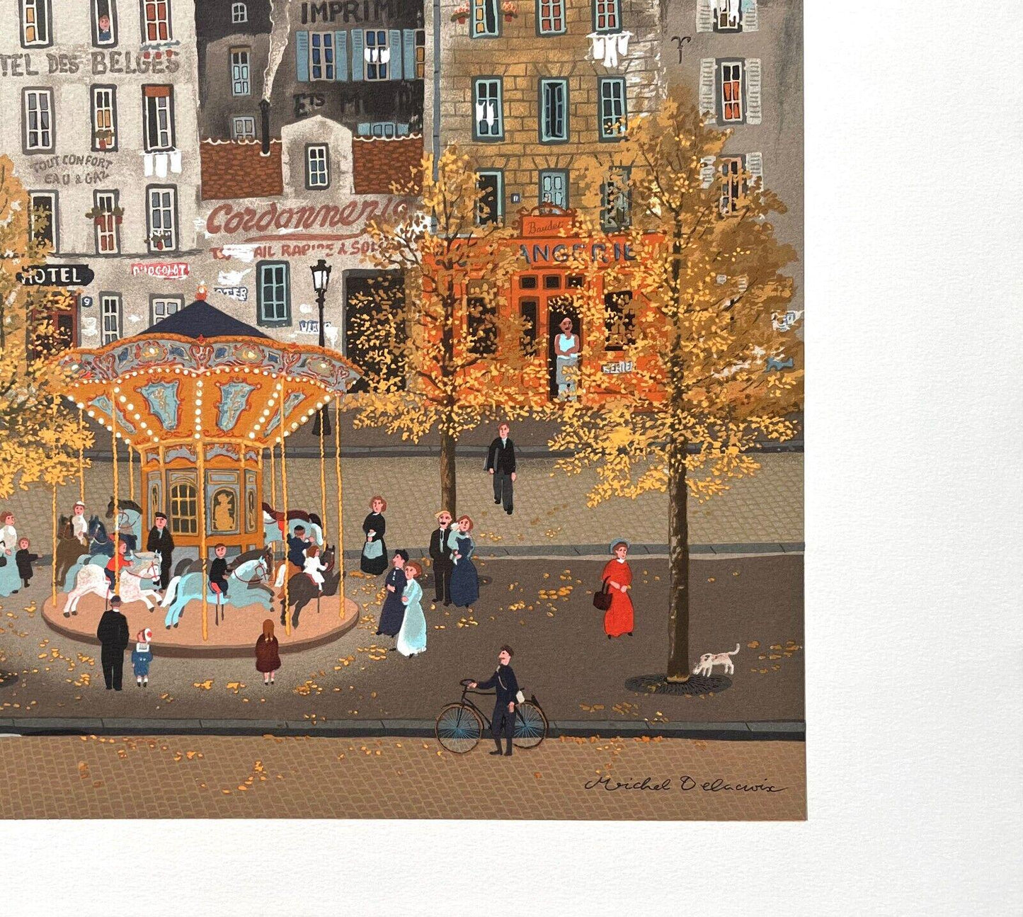 Michel Delacroix, Le Mange, Lithograph