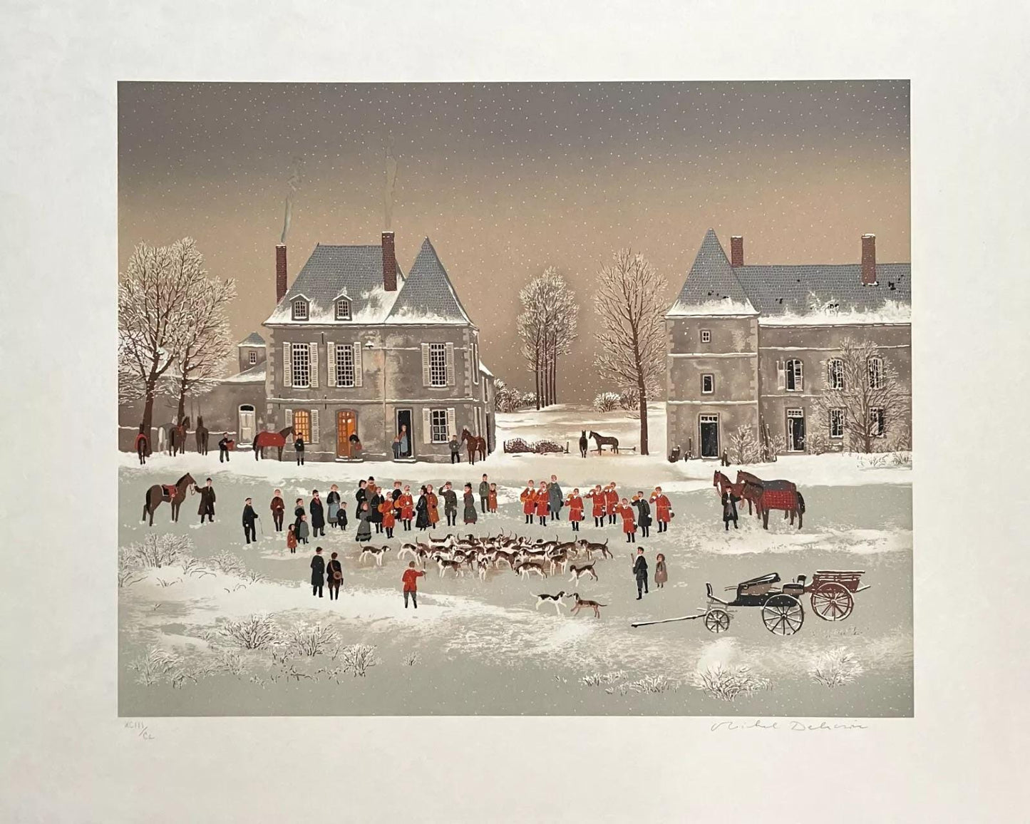 Michel Delacroix, Les Honneurs, Lithograph