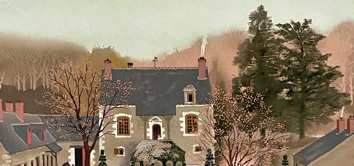 Michel Delacroix, La Sortie Du Chenil, Lithograph