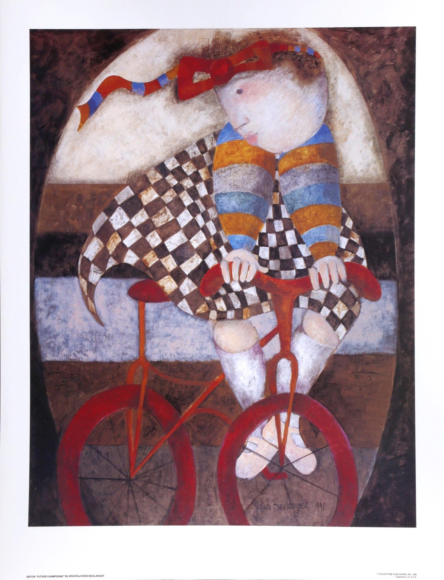 Graciela Rodo Boulanger, Future Championne, Original Edition Offset Lithograph