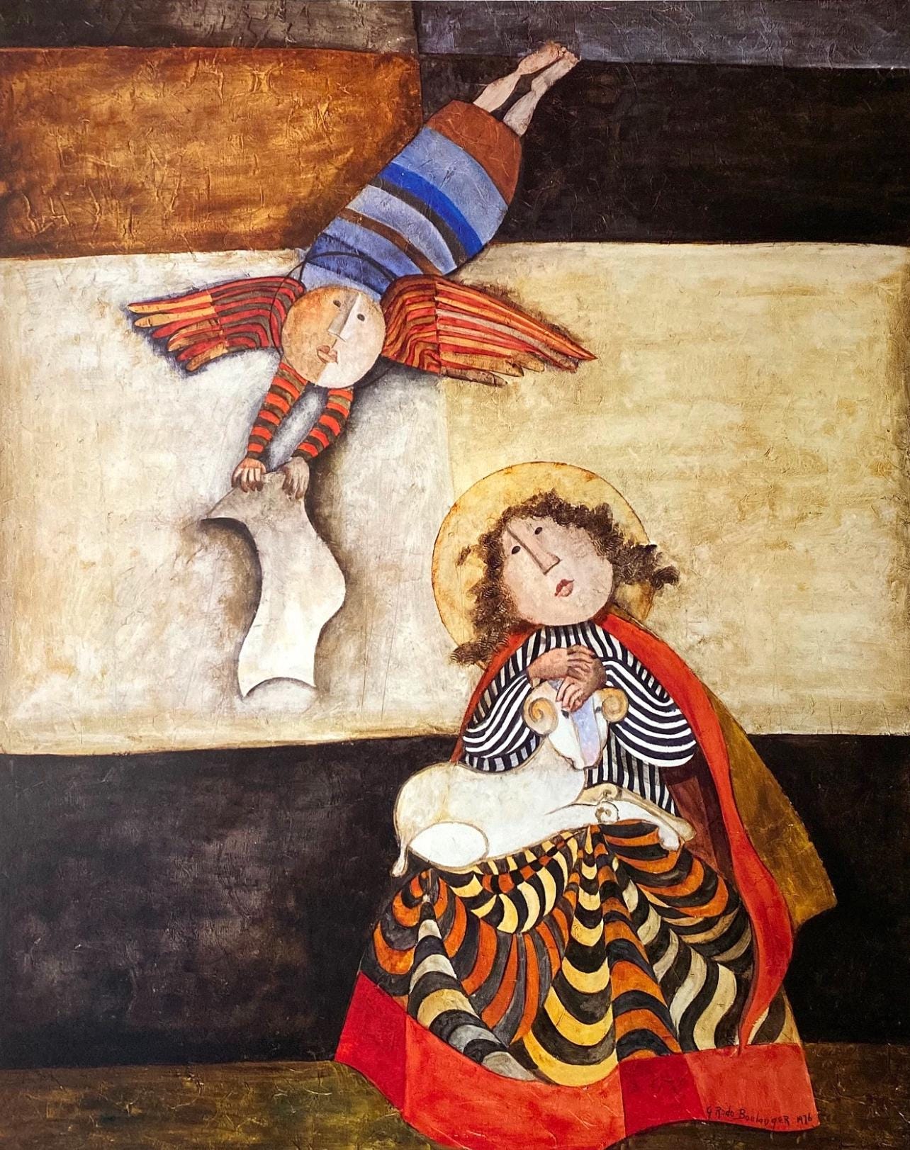 Graciela Rodo Boulanger, L'Annonciation, Original Edition Offset Lithograph