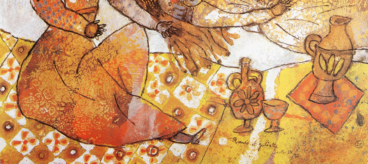 Tho Tobiasse, Romeo And Juliette Iv, Original Edition Offset Lithograph