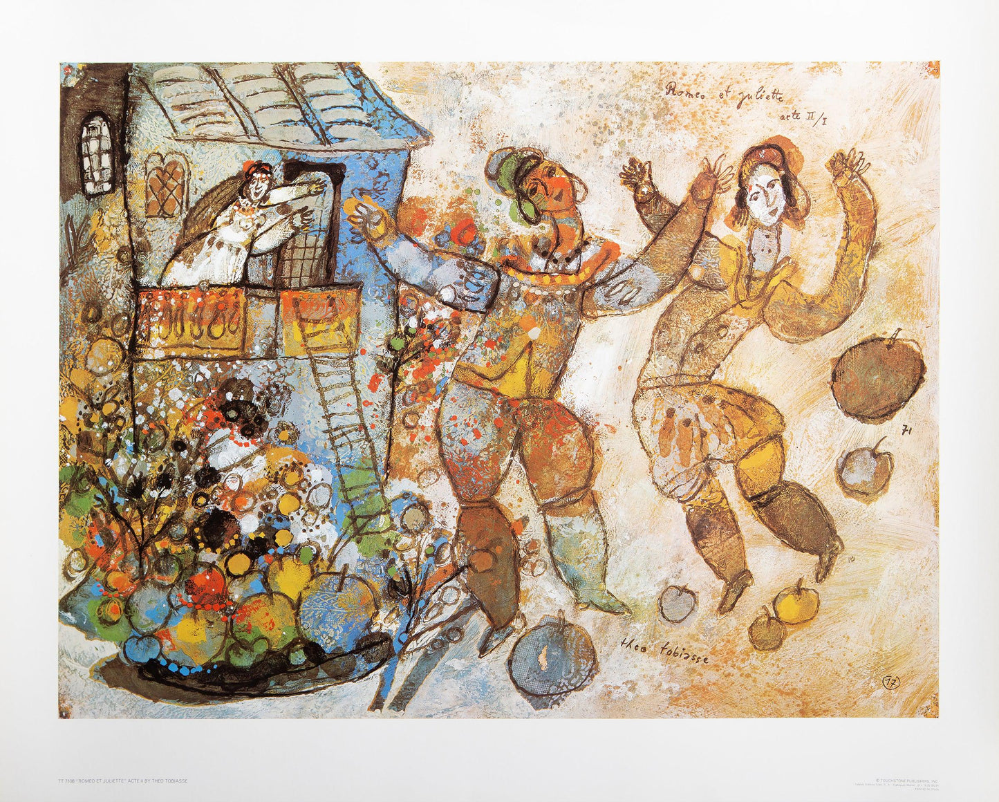 Tho Tobiasse, Romeo And Juliette Ii, Original Edition Offset Lithograph