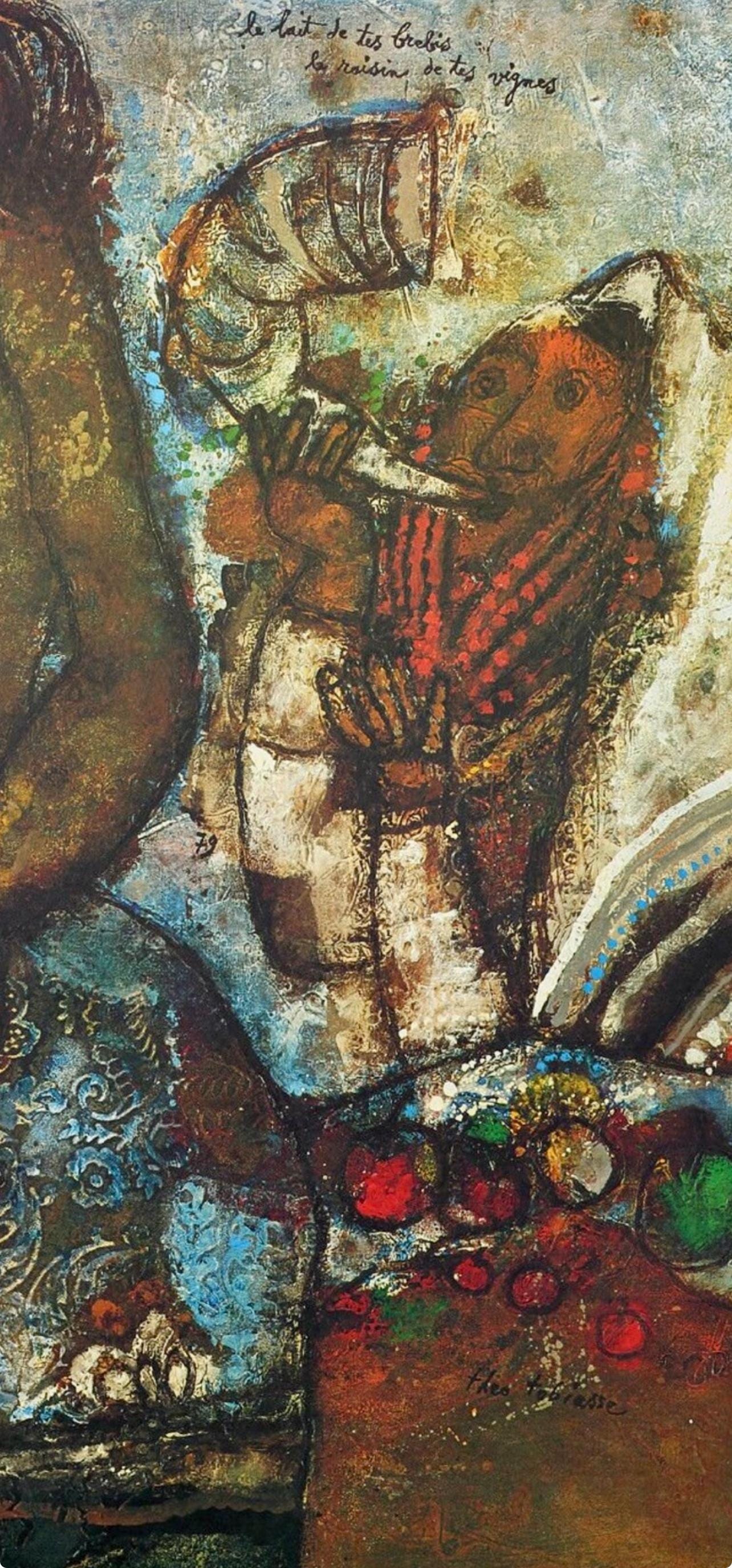 Tho Tobiasse, Ram'S Horn, Original Edition Offset Lithograph
