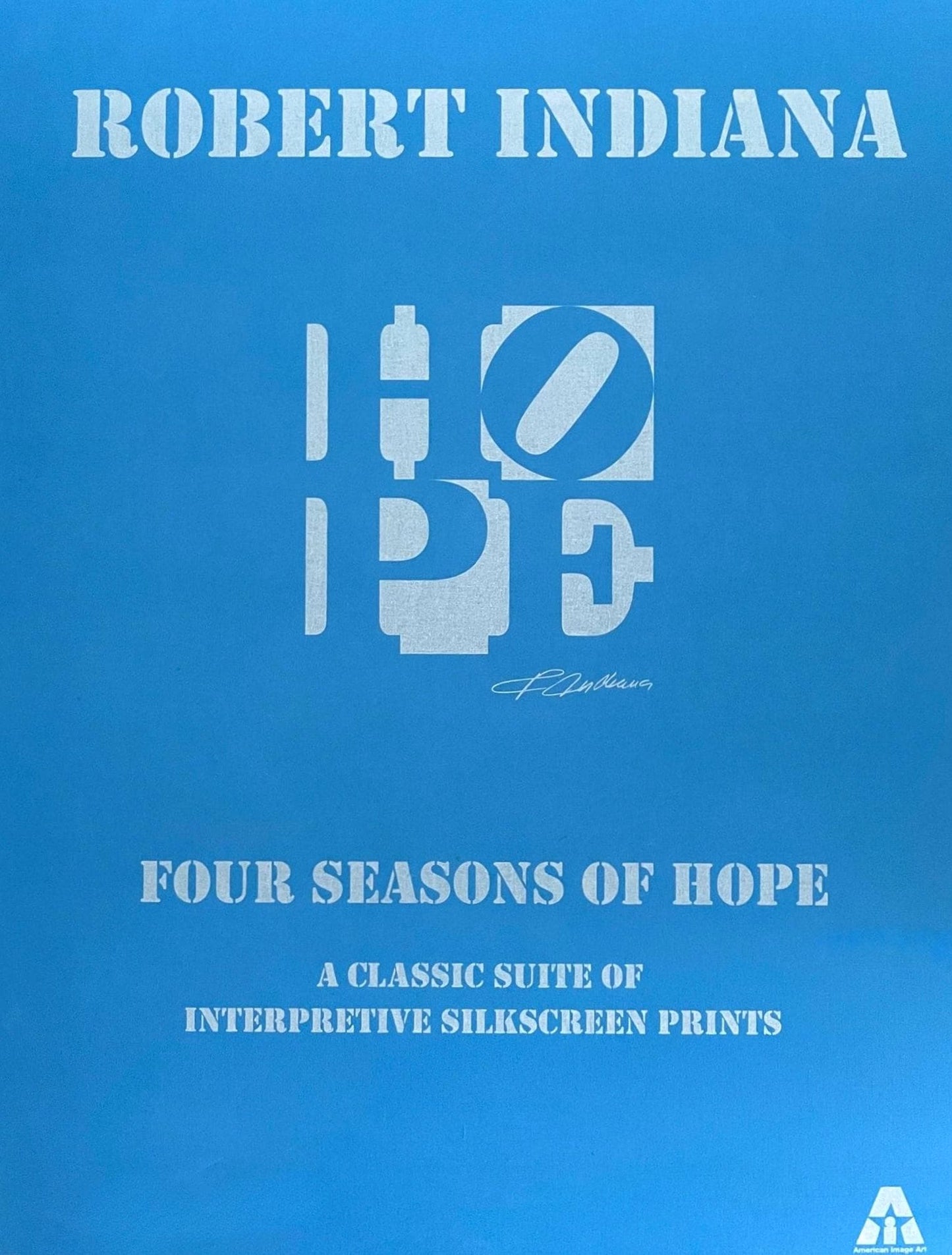 Robert Indiana, Winter, Hope, Four Seasons Of Hope, Silkscreen