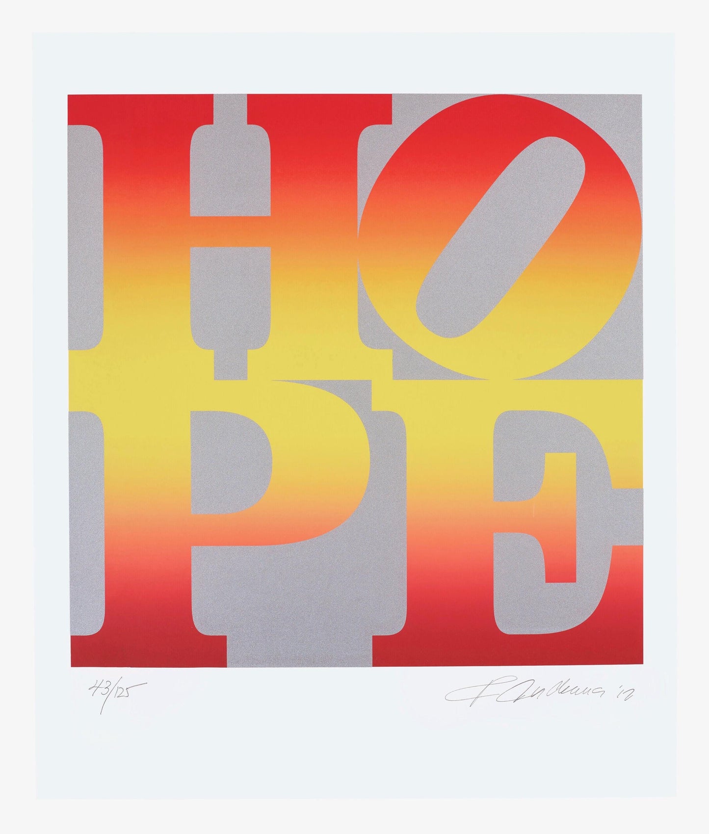 Robert Indiana, Autumn, Hope, Four Seasons Of Hope, Silkscreen