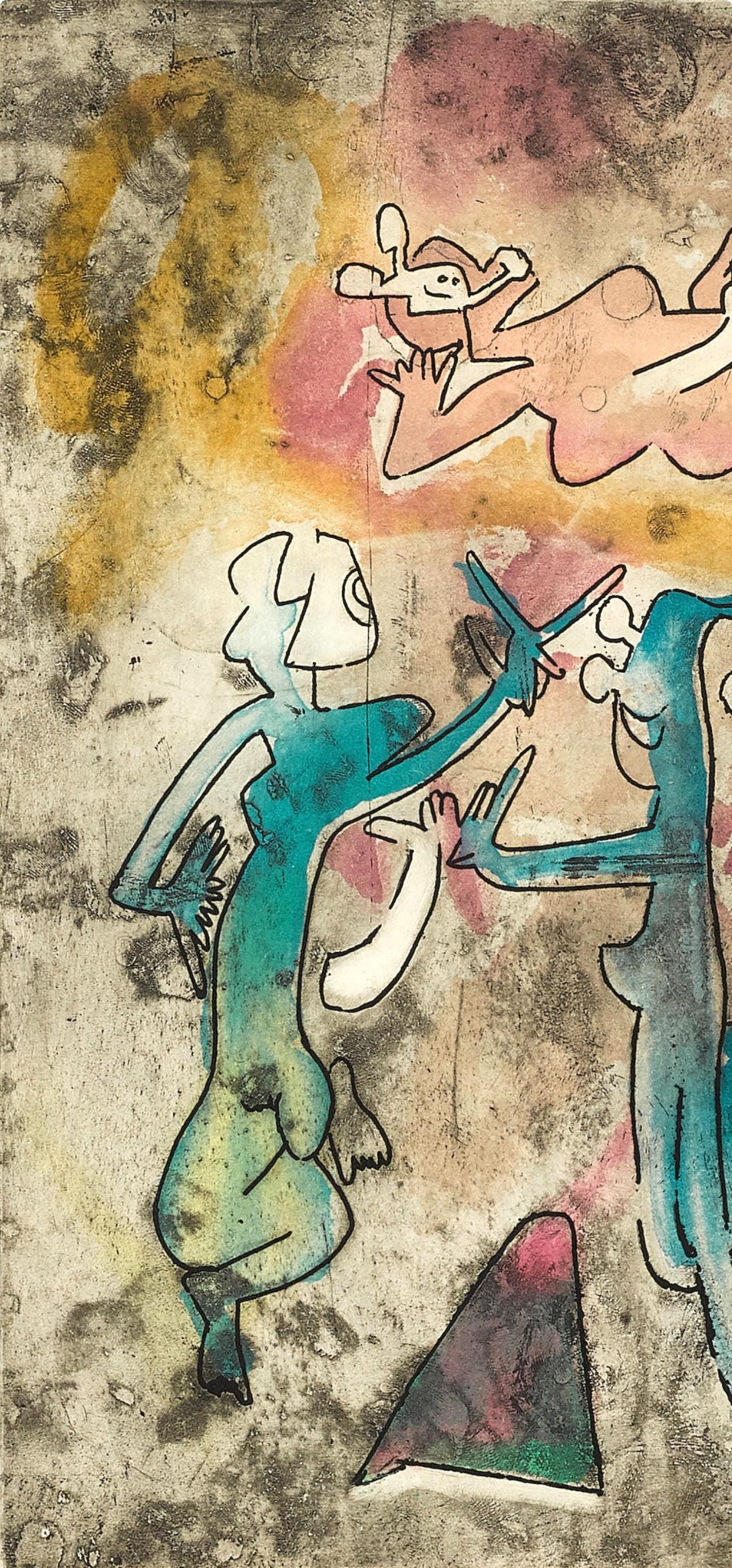 Roberto Matta, Composition (Sabatier 393), Centre Noeuds, Etching