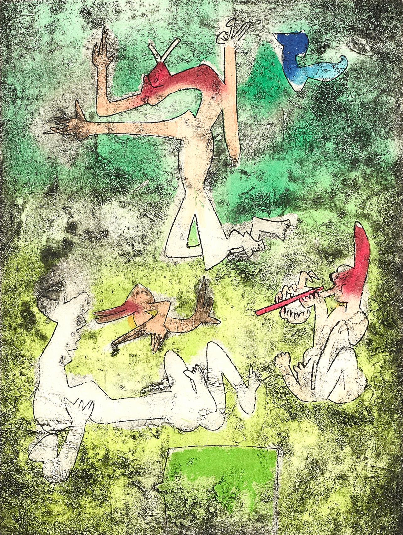 Roberto Matta, Composition (Sabatier 393), Centre Noeuds, Etching