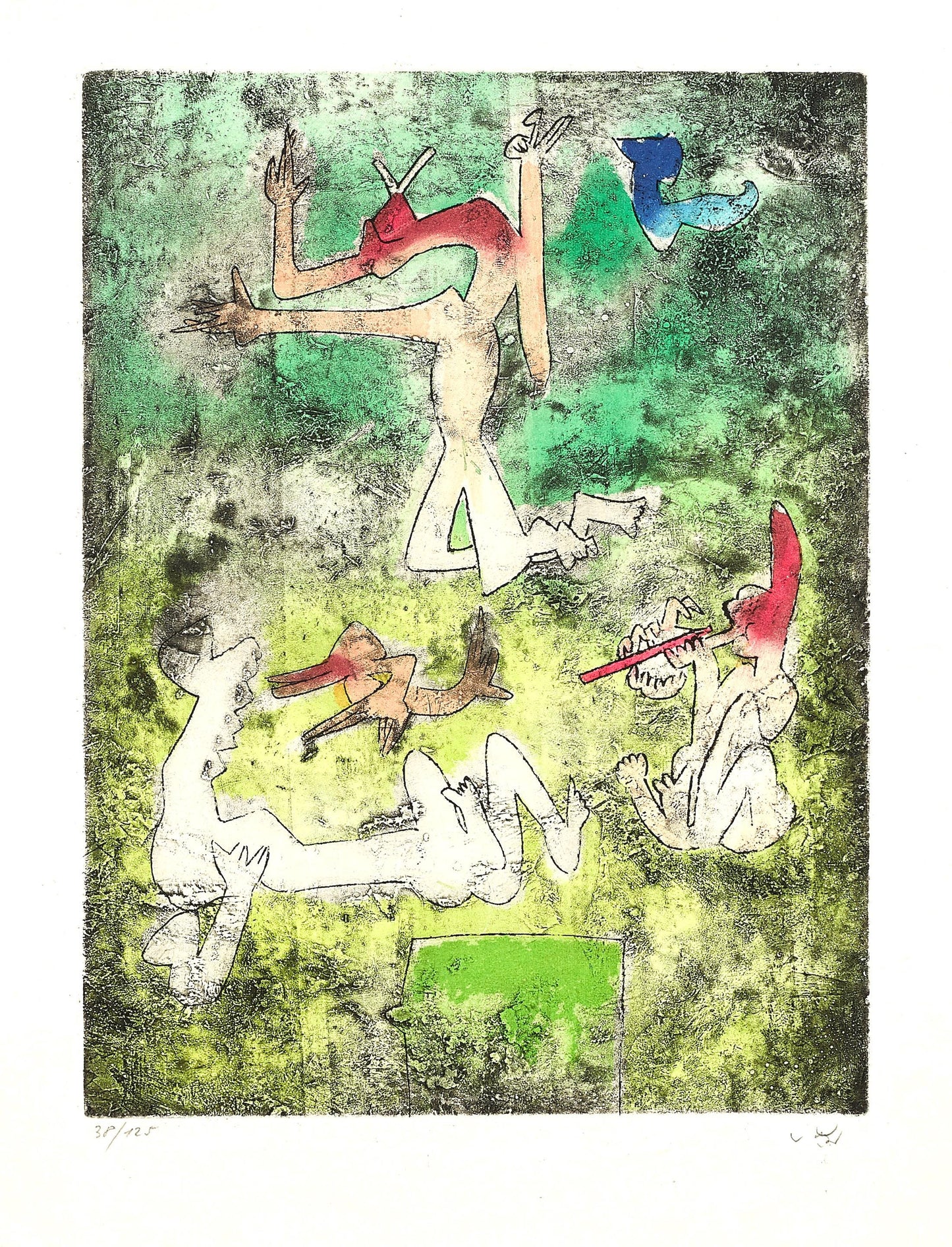 Roberto Matta, Composition (Sabatier 393), Centre Noeuds, Etching