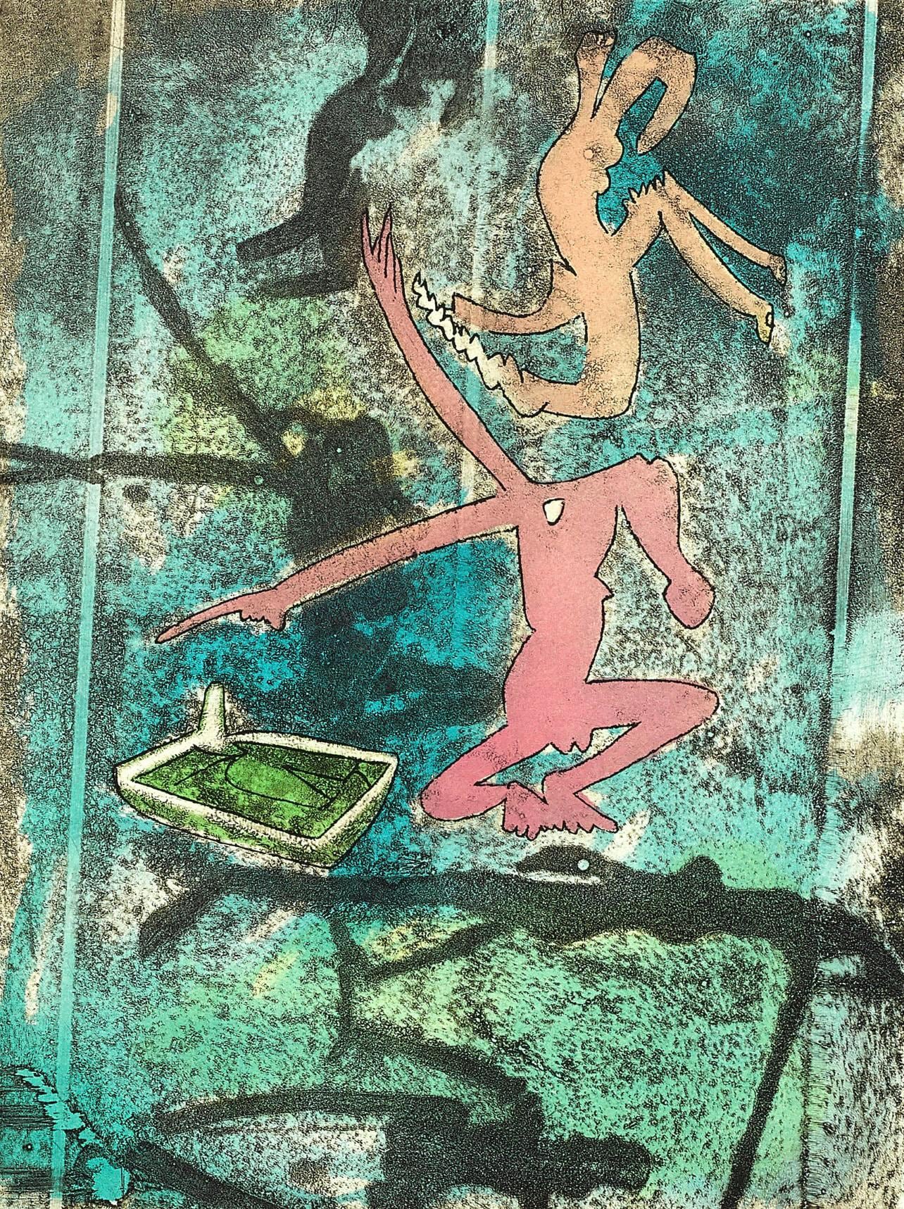 Roberto Matta, Composition (Sabatier 393), Centre Noeuds, Etching