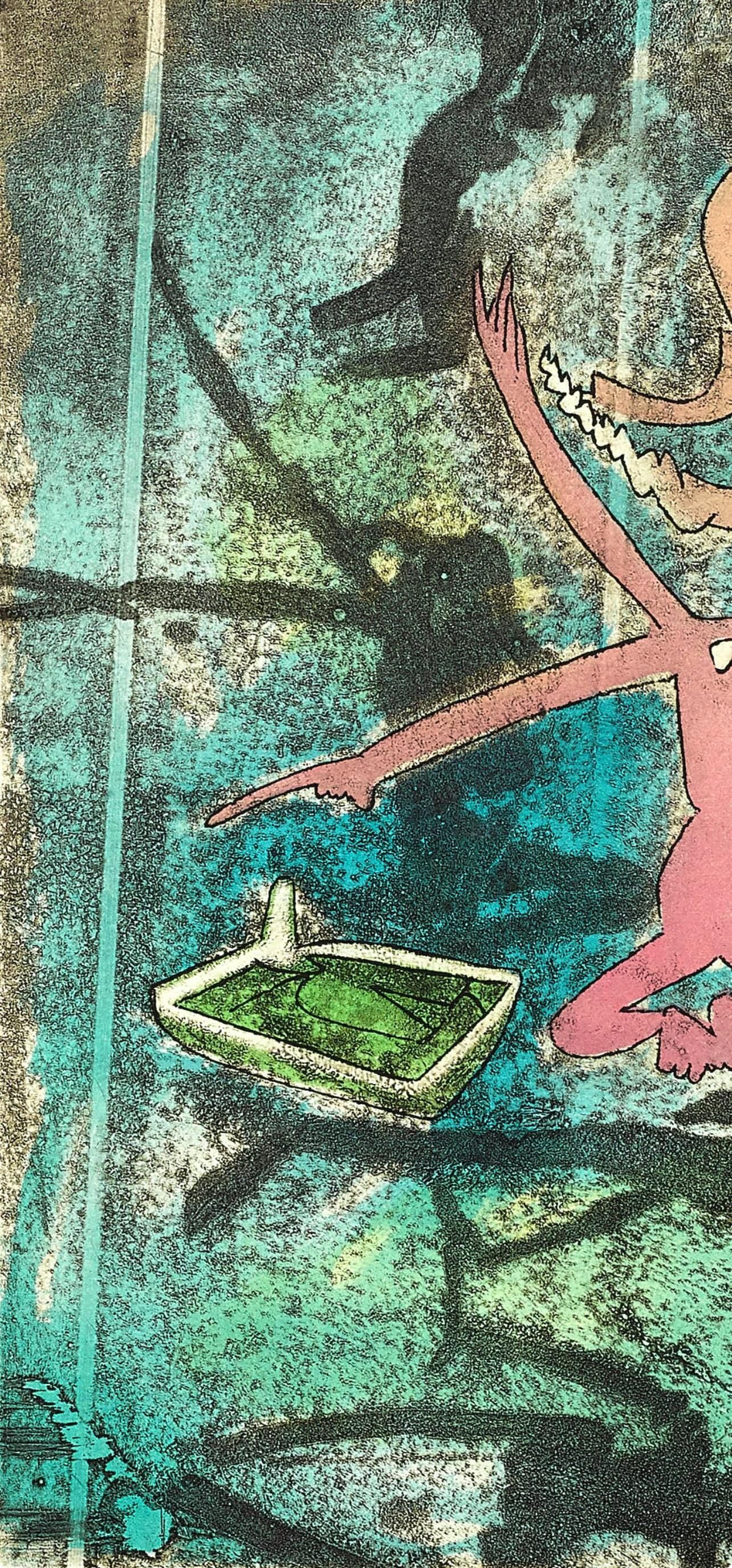 Roberto Matta, Composition (Sabatier 393), Centre Noeuds, Etching