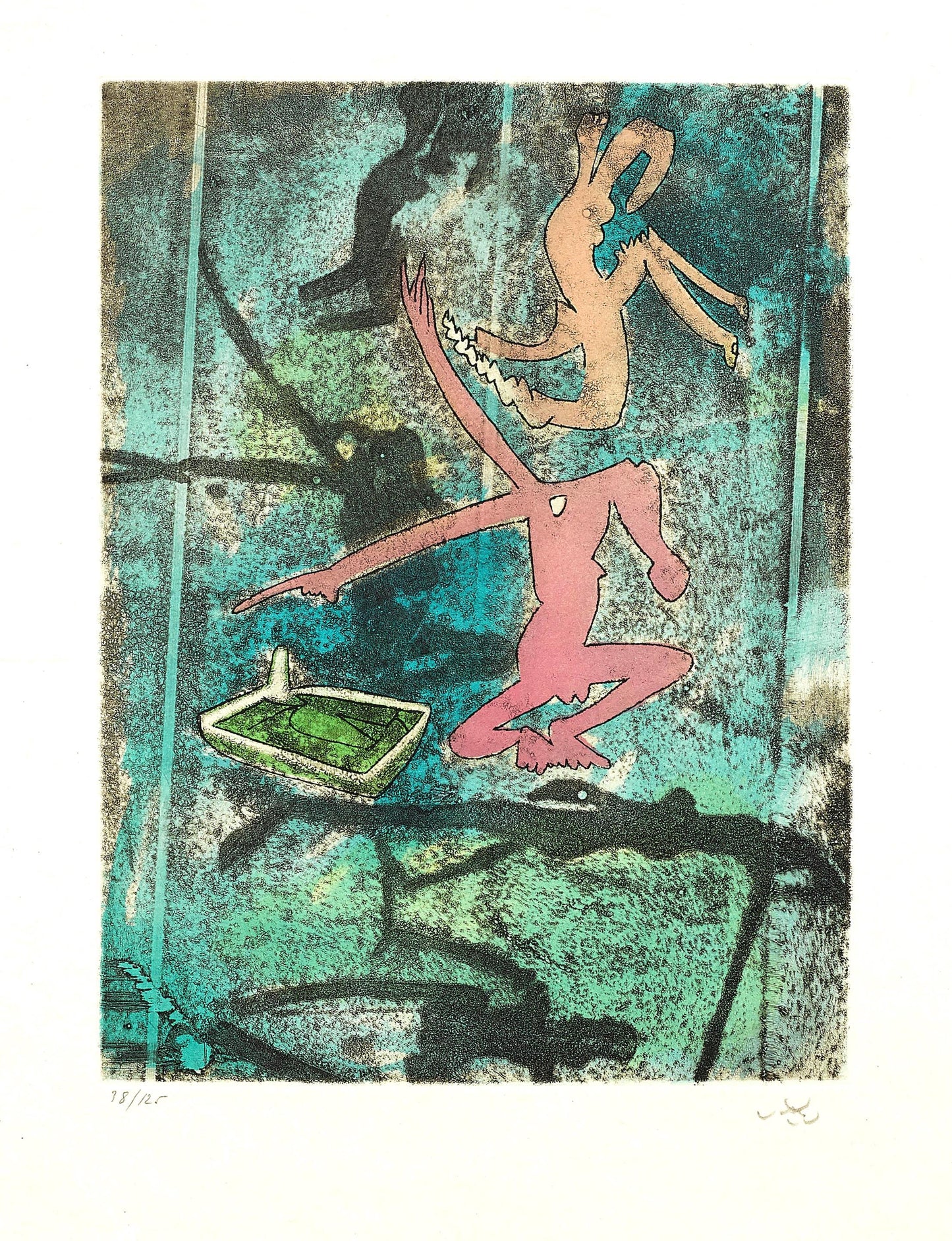 Roberto Matta, Composition (Sabatier 393), Centre Noeuds, Etching