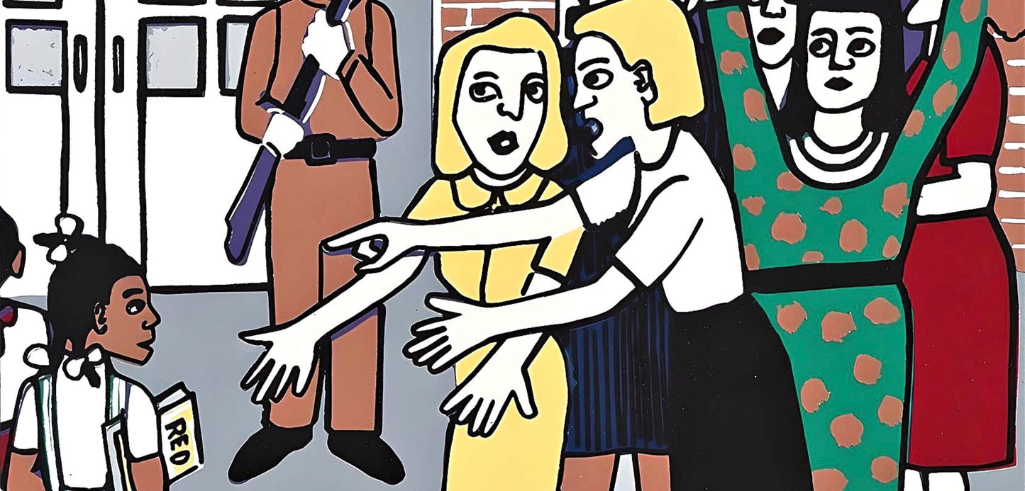 Faith Ringgold, Brown Versus Board Of Education, Letter From Birmingham City Jail, Silkscreen