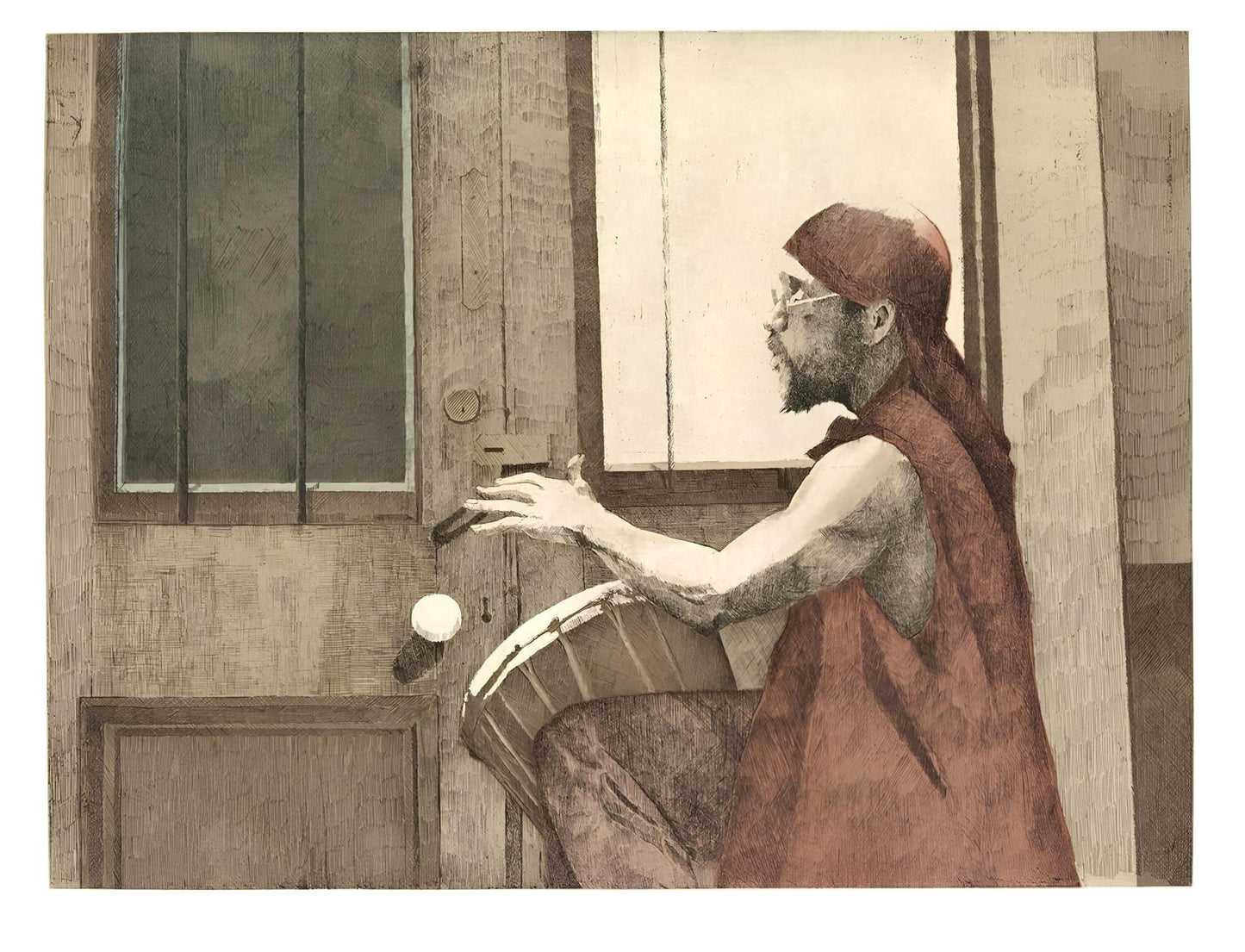 Dean Mitchell, E Pluribus Unum, Music, Deep Rivers In My Soul, Etching
