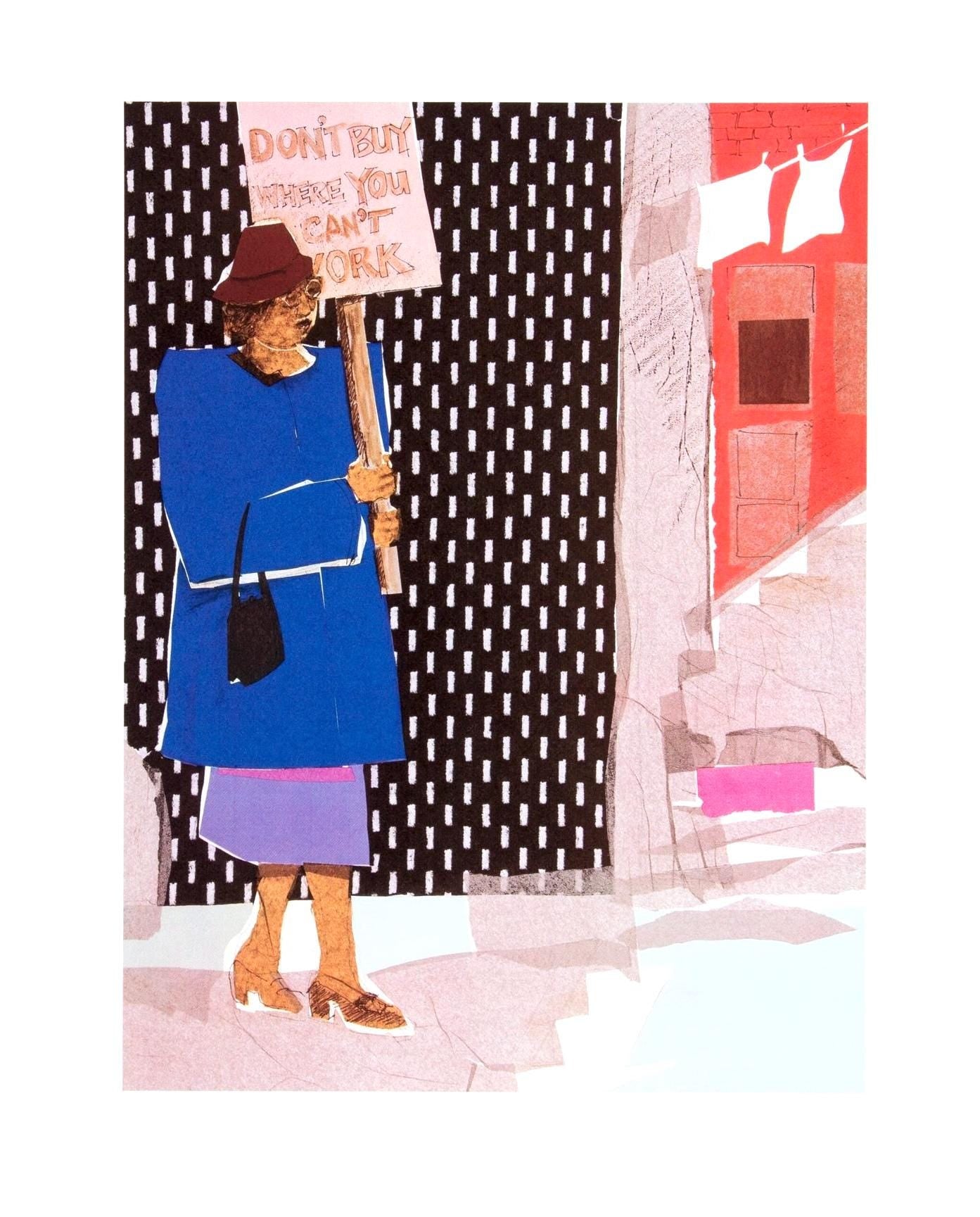 Phoebe Beasley, Mother To Son, Sunrise Is Coming After While, Silkscreen