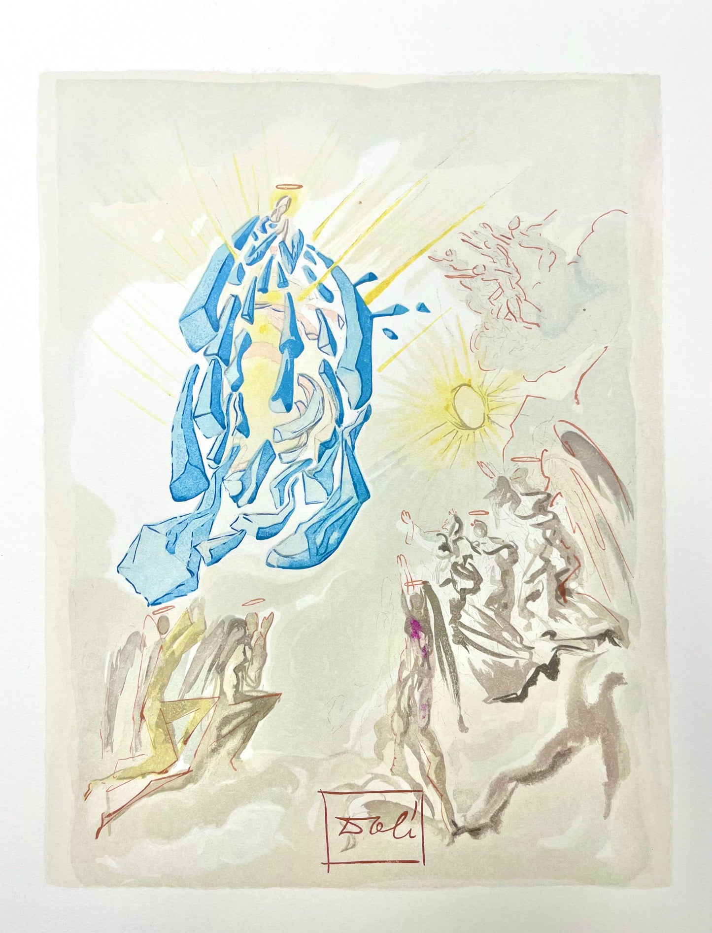 Salvador Dali, Paradies Xxvii (Field 189-200; Michler/Lpsinger 1039-1138), Die Gttliche Komdie,