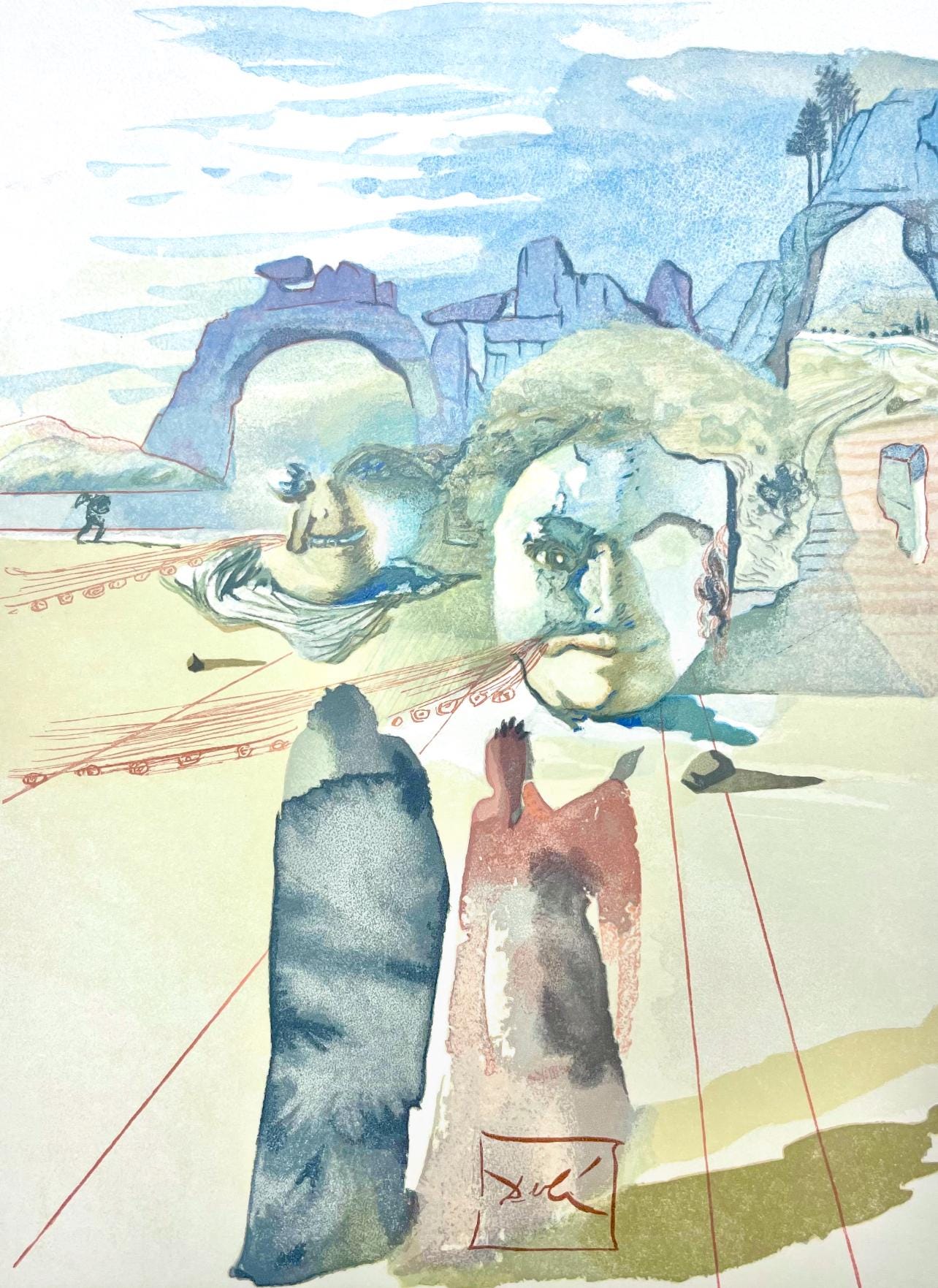 Salvador Dali, Fegefeuer Xx (Field 189-200; Michler/Lpsinger 1039-1138), Die Gttliche Komdie,