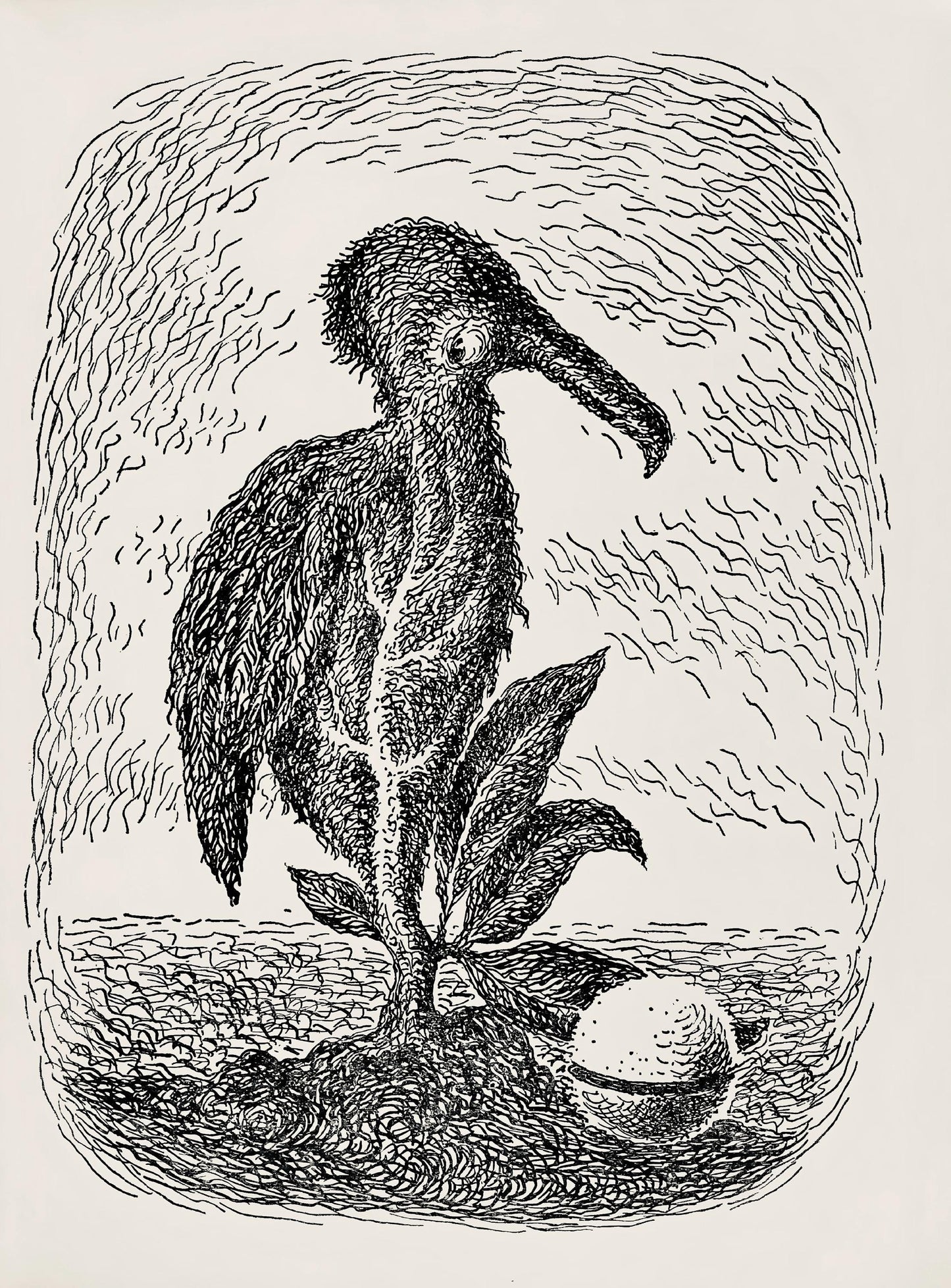 Ren Magritte, Composition, Les Chants De Maldoror, Lithograph