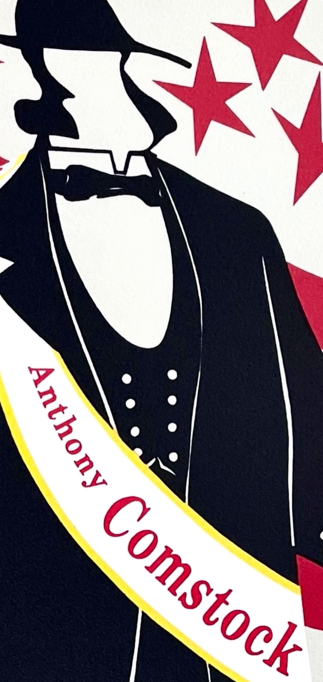 Robert Indiana, Anthony Comstock (Sheehan 96-108), Mother Of Us All, Silkscreen