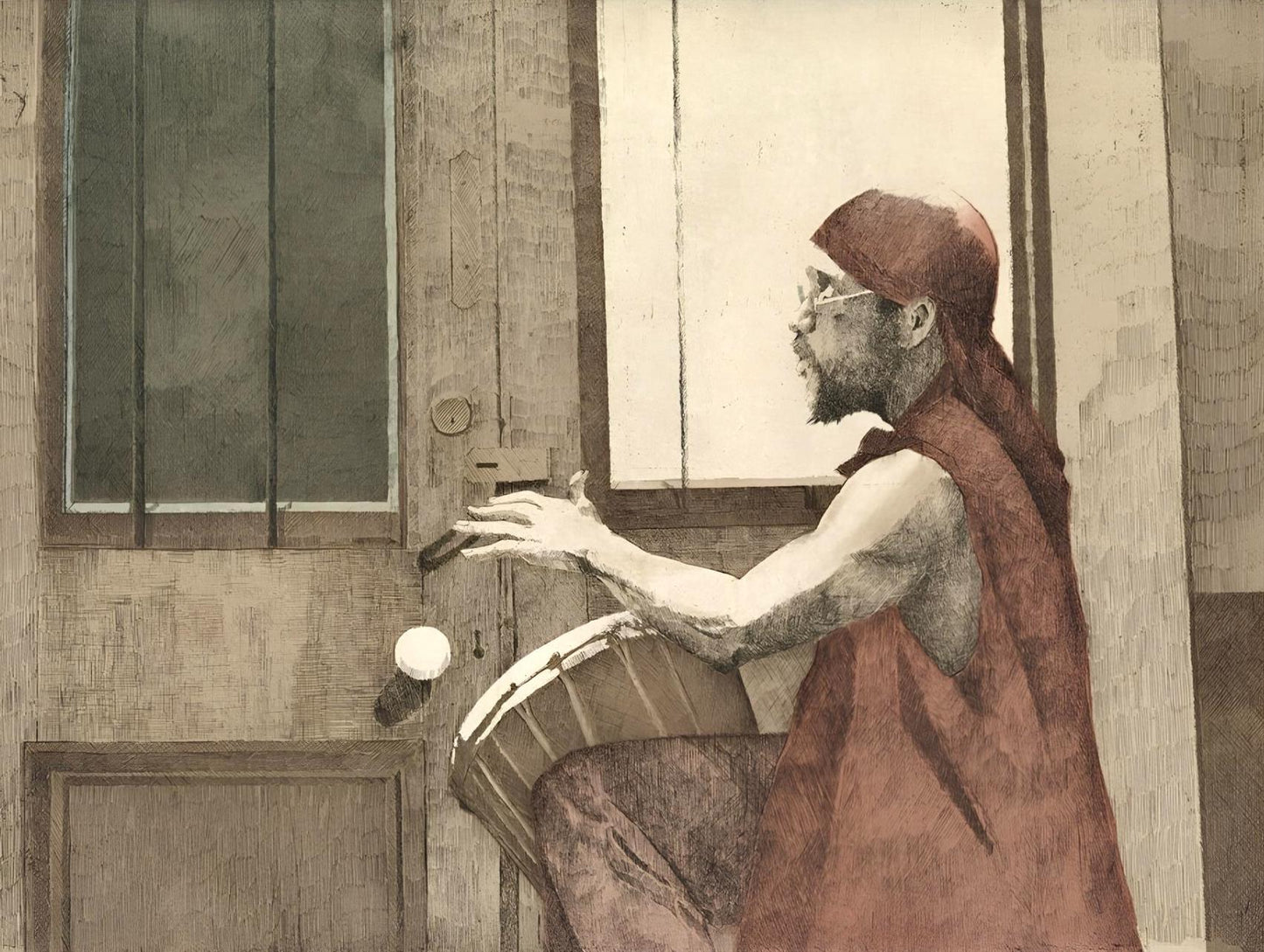 Dean Mitchell, E Pluribus Unum, Music, Deep Rivers In My Soul, Etching