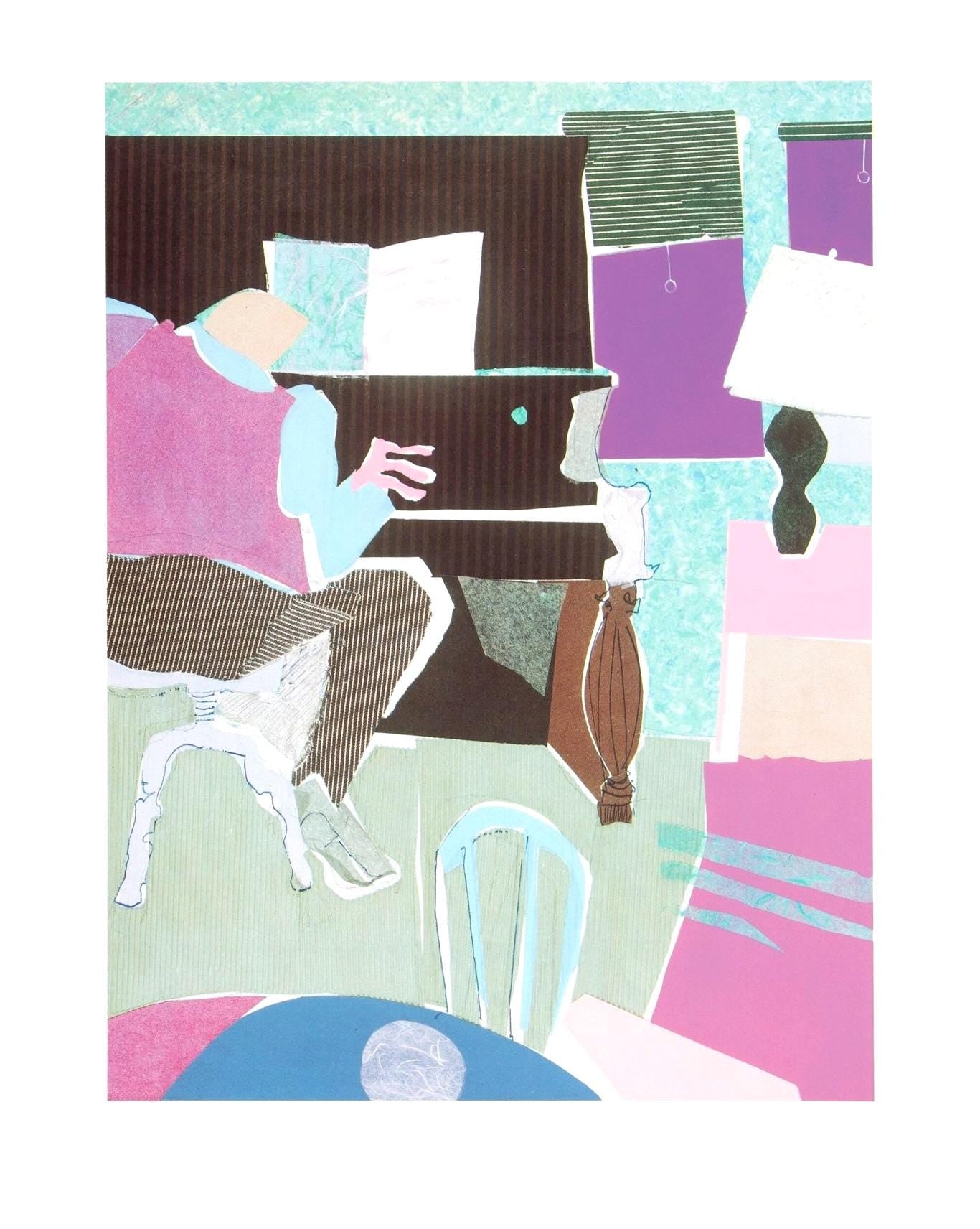 Phoebe Beasley, The Weary Blues, Sunrise Is Coming After While, Silkscreen