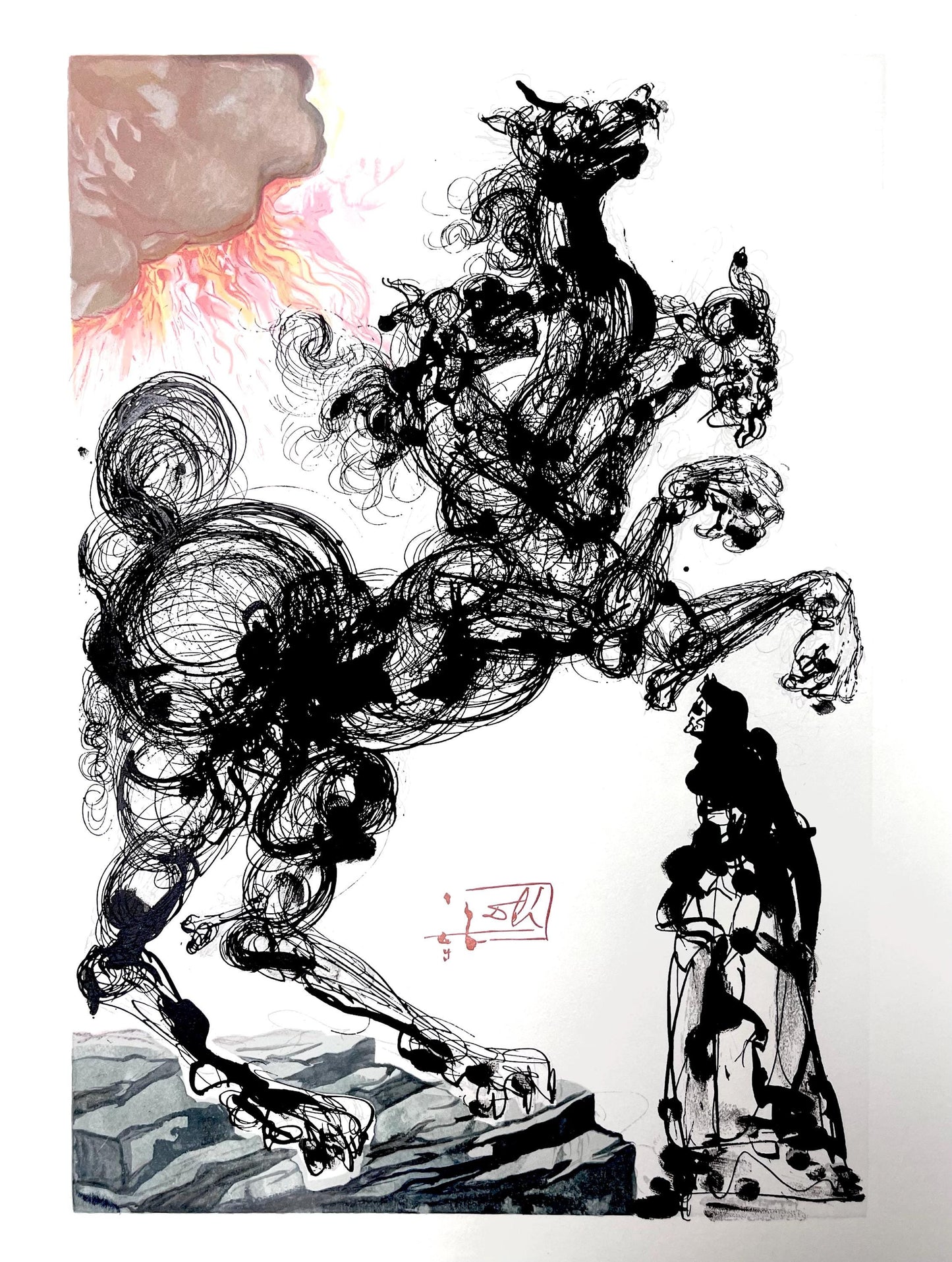 Salvador Dali, Hlle Vi (Field 189-200; Michler/Lpsinger 1039-1138), Die Gttliche Komdie, Signed,