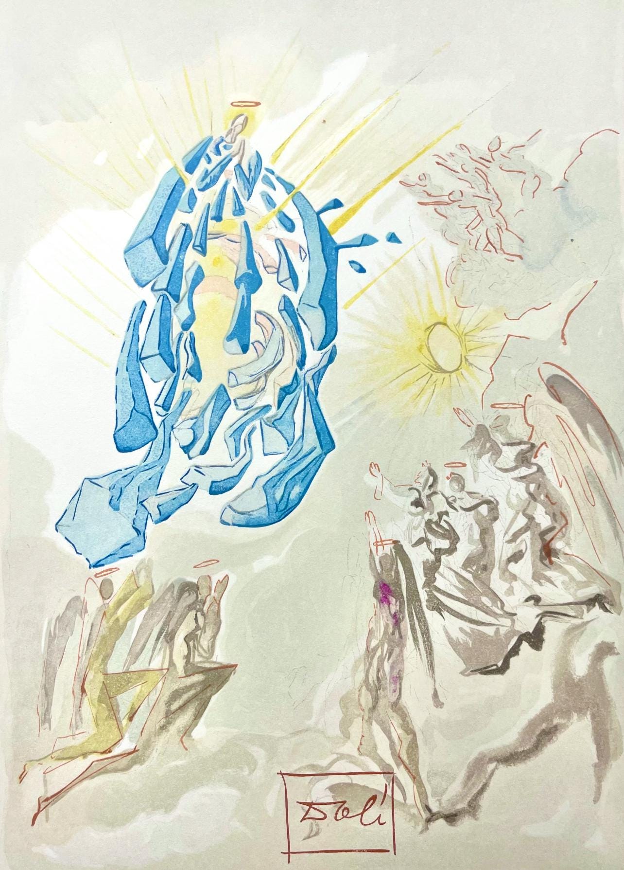 Salvador Dali, Paradies Xxvii (Field 189-200; Michler/Lpsinger 1039-1138), Die Gttliche Komdie,