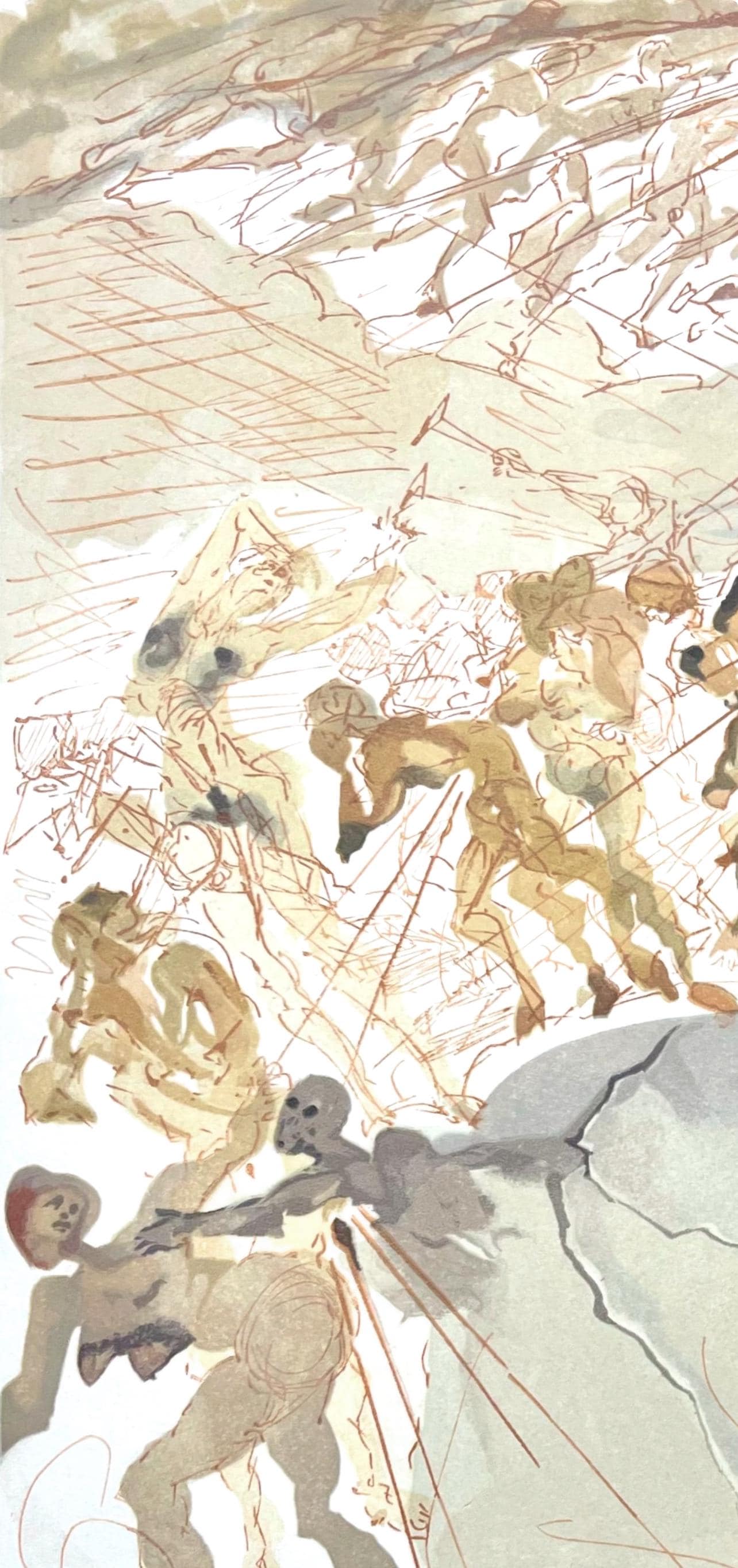 Salvador Dali, Fegefeuer Xxv (Field 189-200; Michler/Lpsinger 1039-1138), Die Gttliche Komdie,