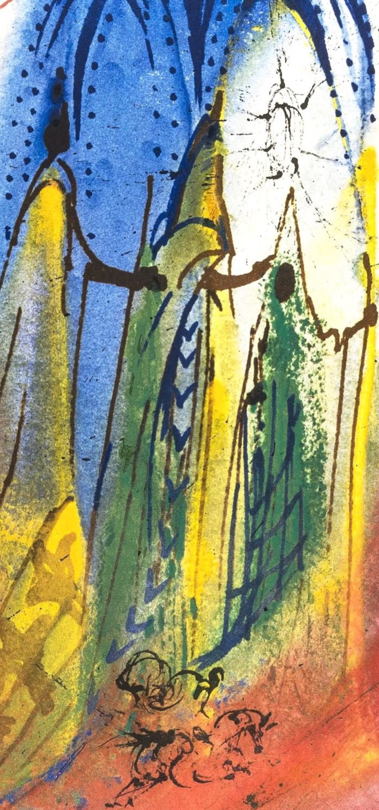 Salvador Dali, Composition (Michler/Lpsinger 1601), Romeo E Giulietta, Lithograph And Silkscreen
