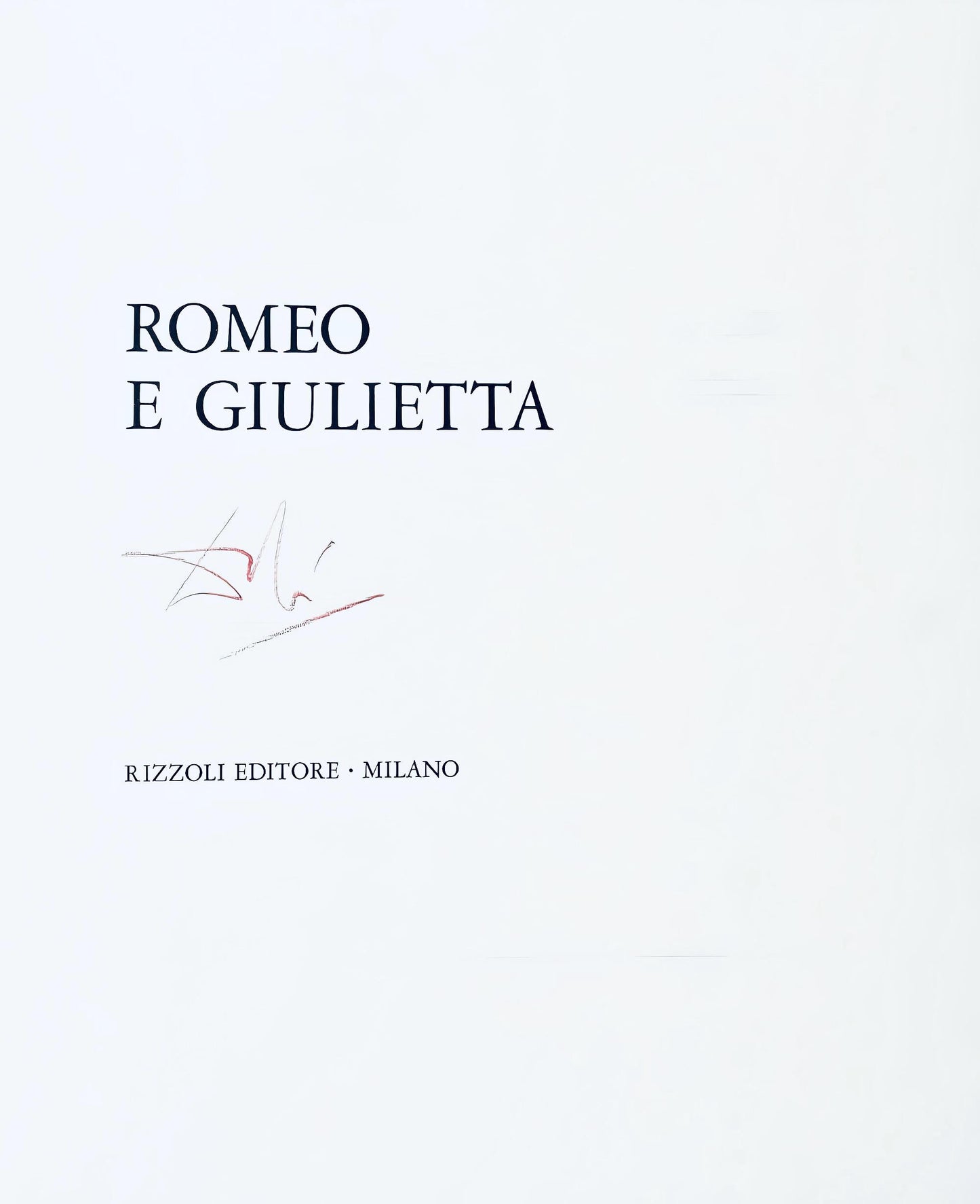Salvador Dali, Composition (Michler/Lpsinger 1601), Romeo E Giulietta, Lithograph And Silkscreen