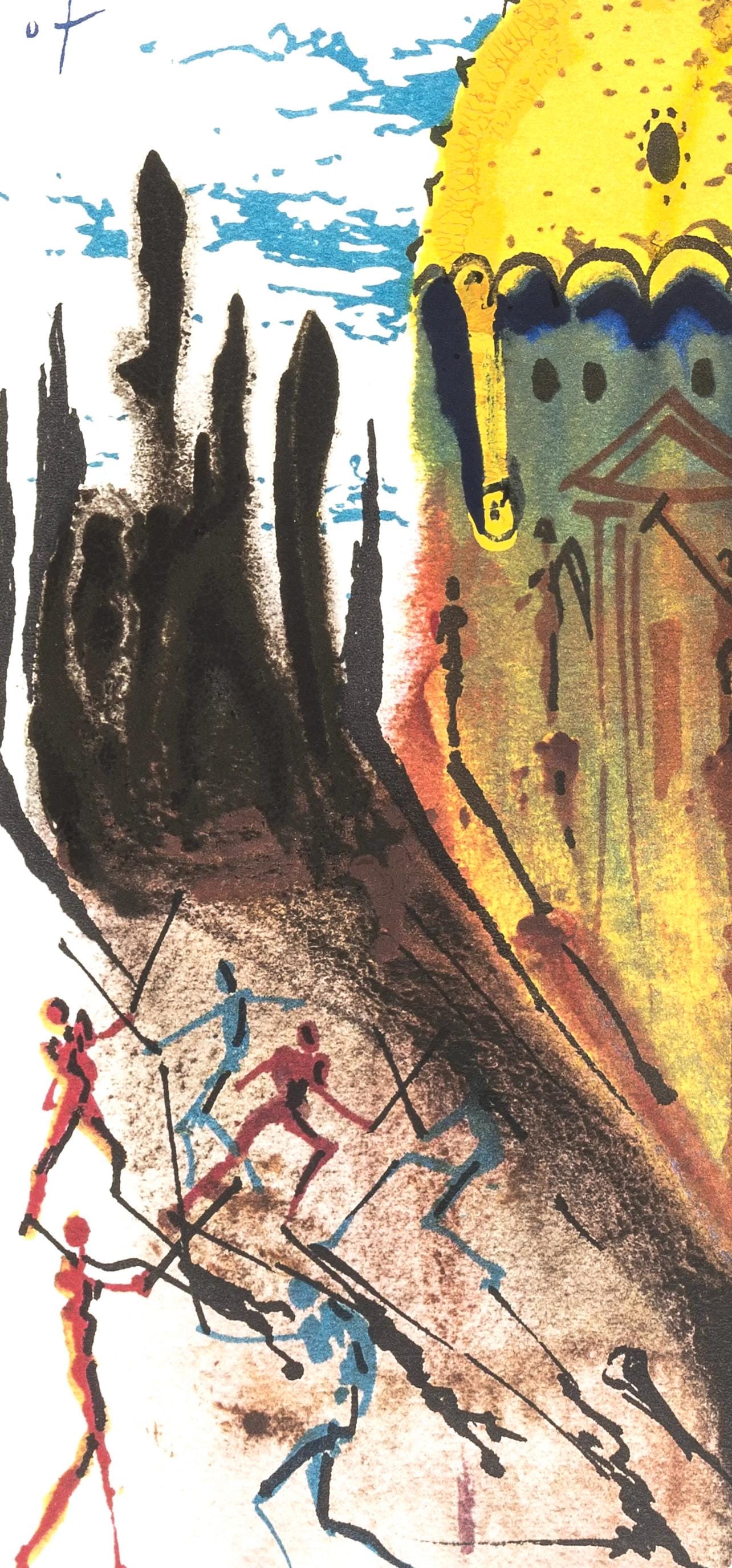 Salvador Dali, Composition (Michler/Lpsinger 1601), Romeo E Giulietta, Lithograph And Silkscreen