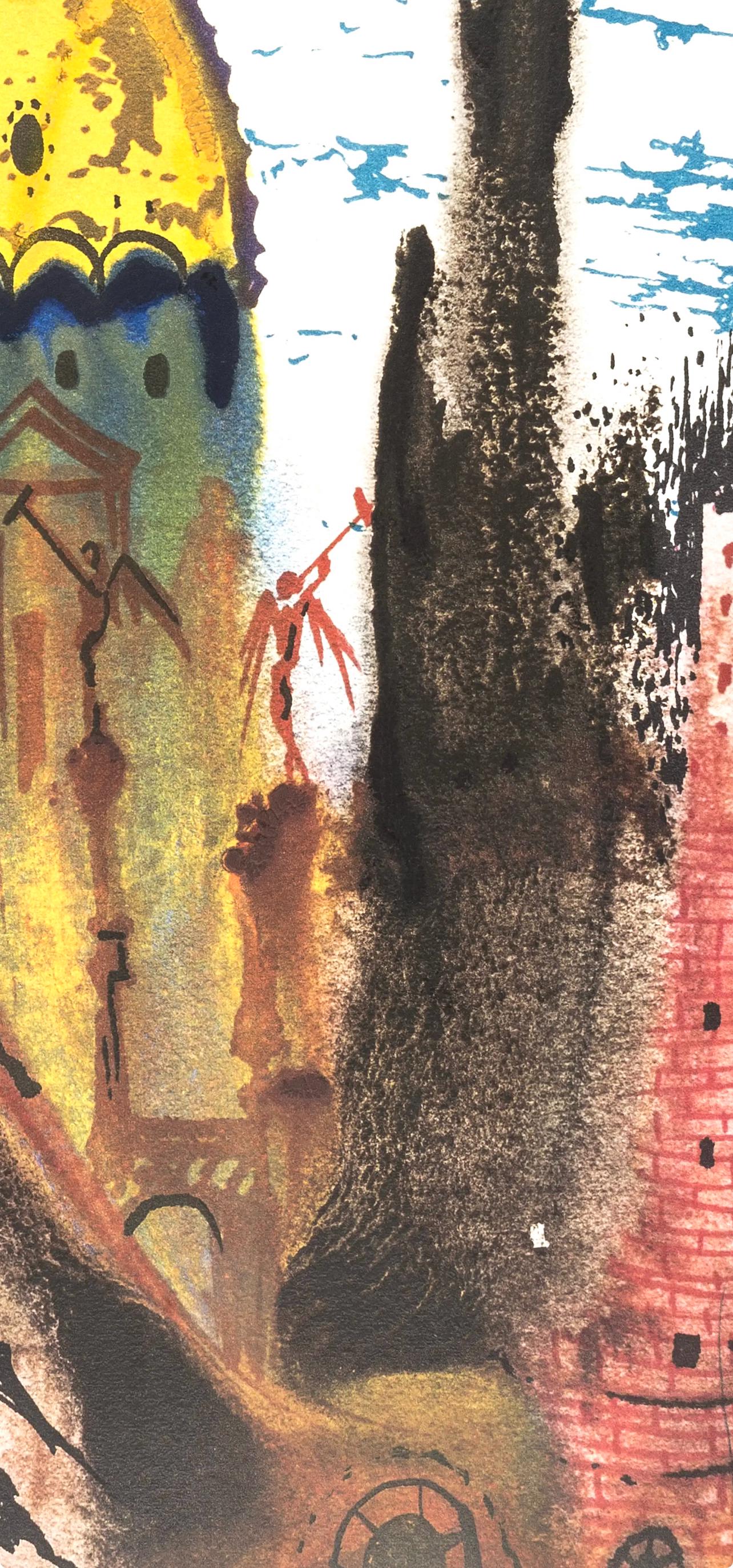 Salvador Dali, Composition (Michler/Lpsinger 1601), Romeo E Giulietta, Lithograph And Silkscreen