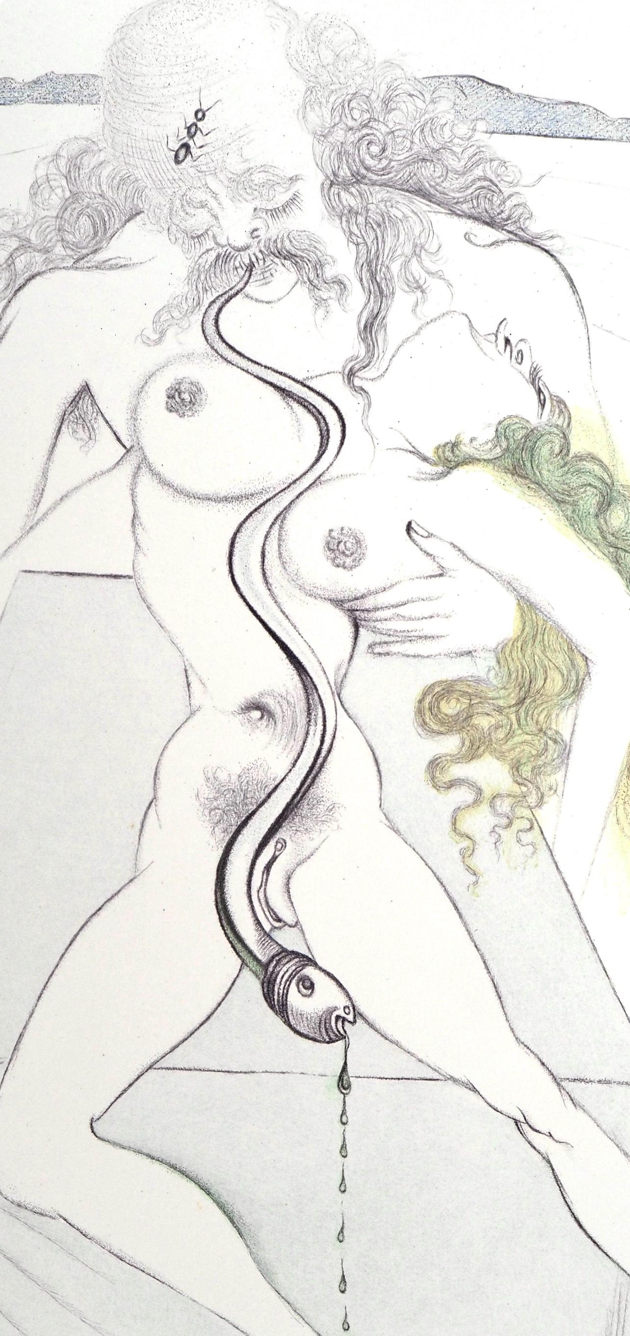 Salvador Dal, Composition (Field 67-4; M/L 174-187), Dal Illustre Casanova, Etching