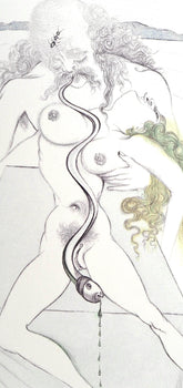 Salvador Dal, Composition (Field 67-4; M/L 174-187), Dal Illustre Casanova, Etching